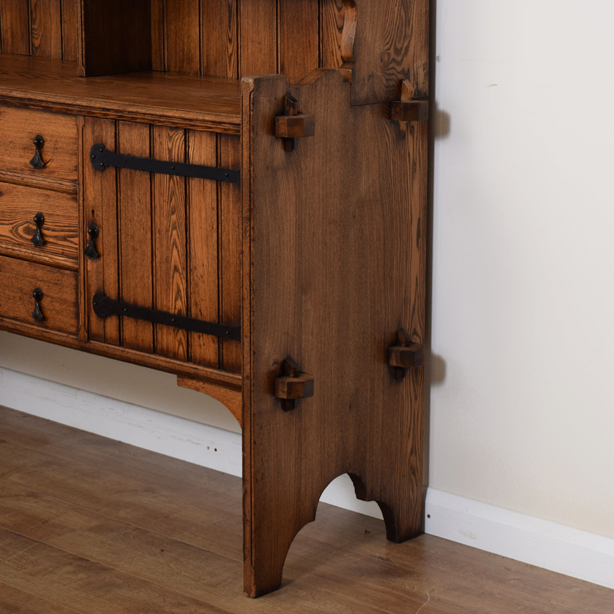 Vintage Solid Oak Farmhouse Style Welsh Dresser