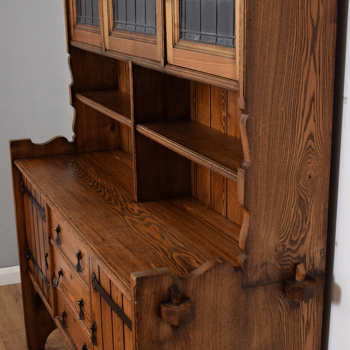 Vintage Solid Oak Farmhouse Style Welsh Dresser