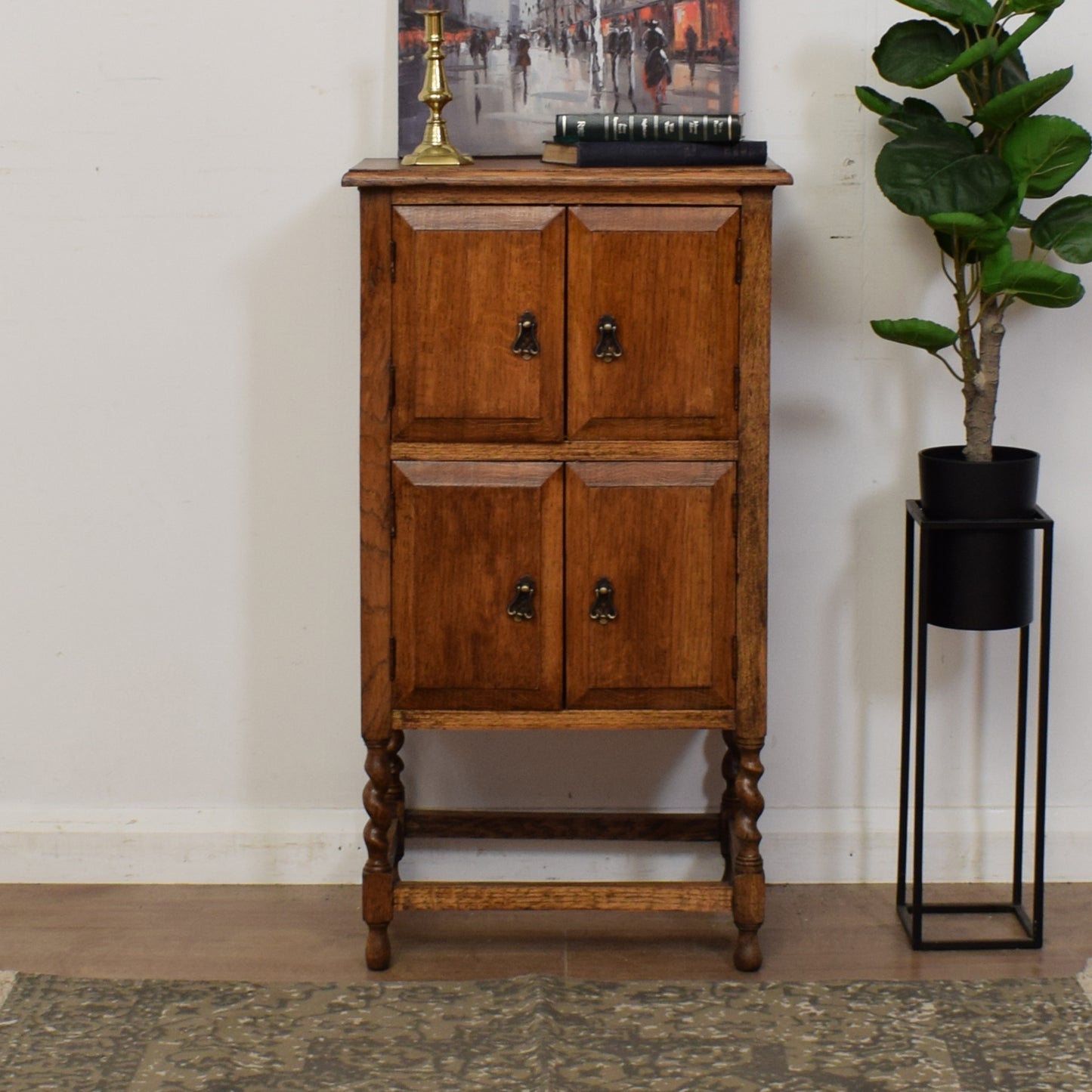 Restored Oak Side Cabinet
