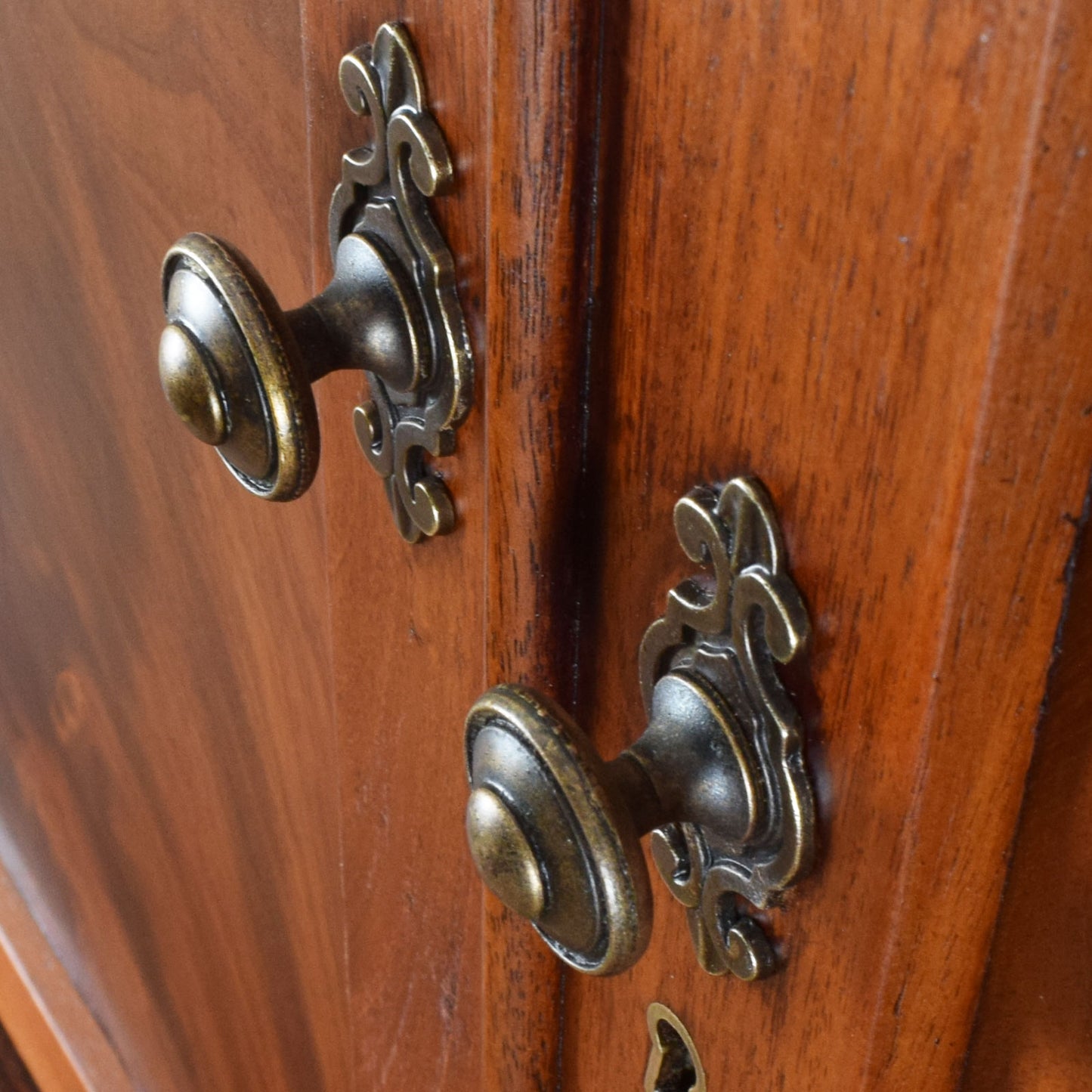 Restored Mahogany Linen Press