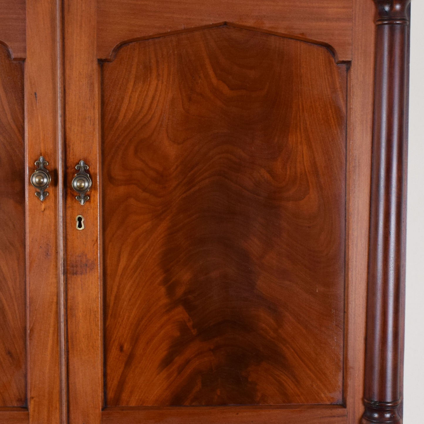 Restored Mahogany Linen Press