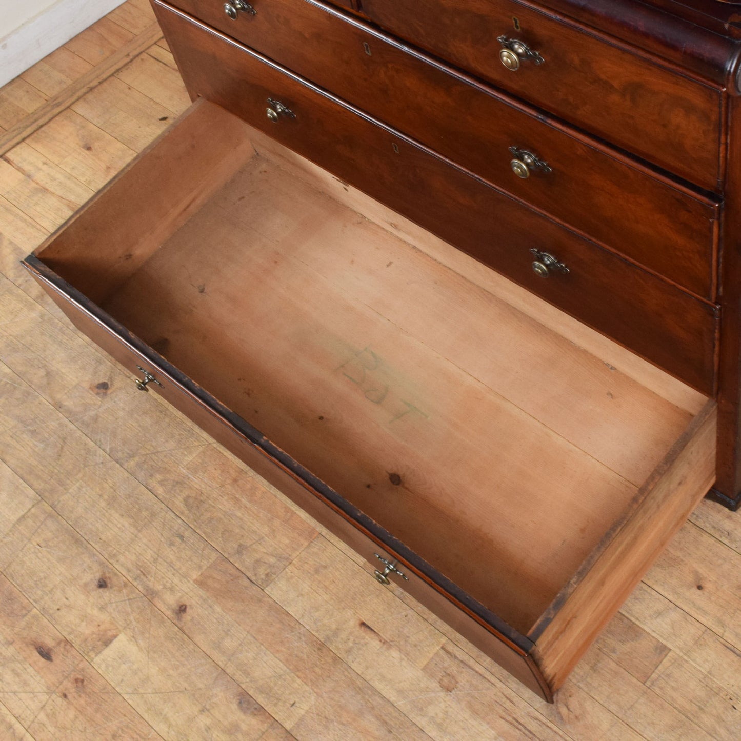 Restored Mahogany Linen Press