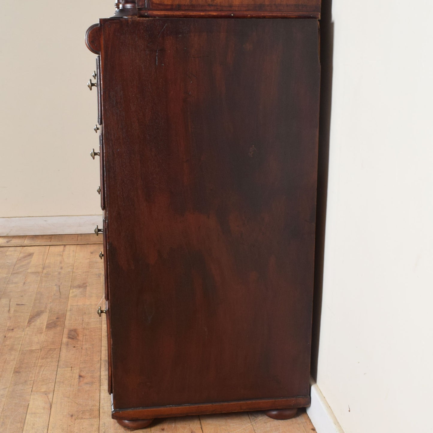 Restored Mahogany Linen Press