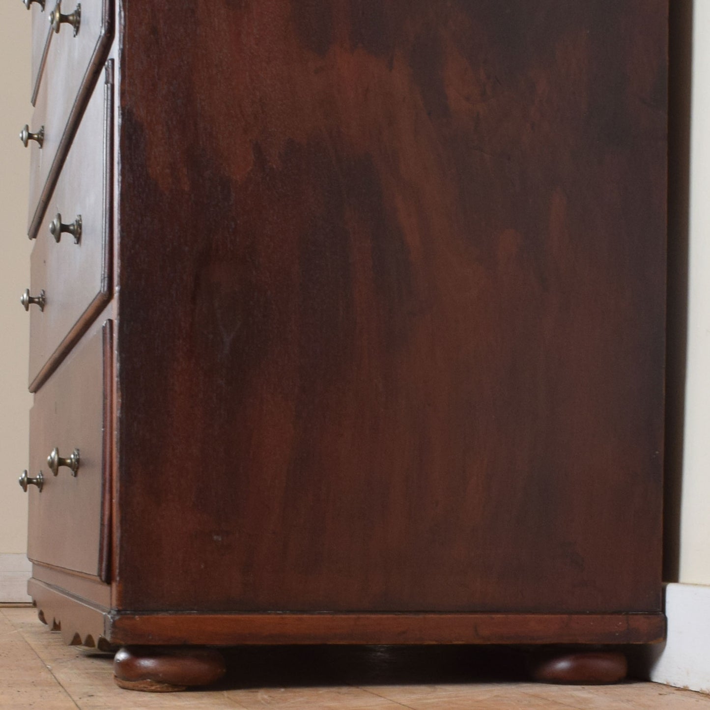 Restored Mahogany Linen Press