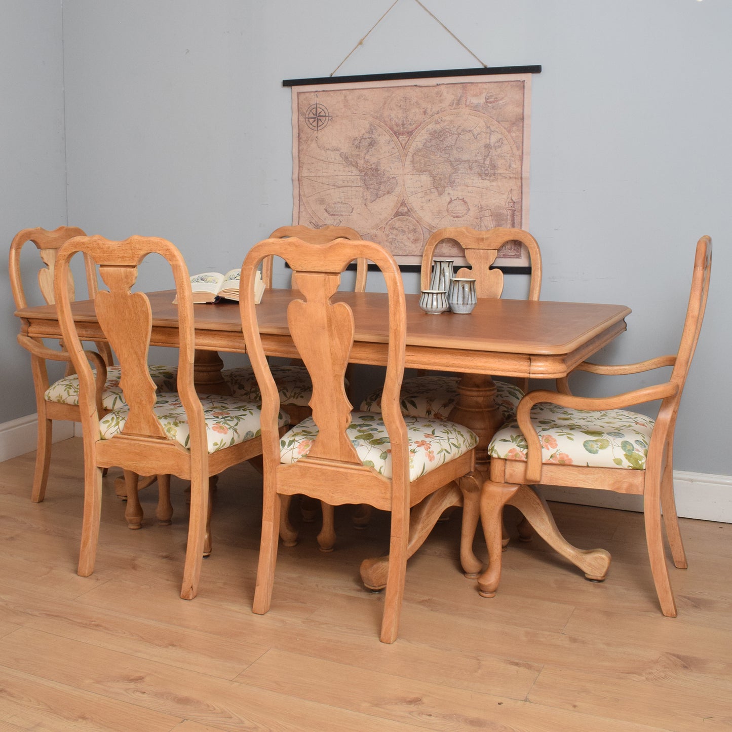 Restored Table and Six Chairs