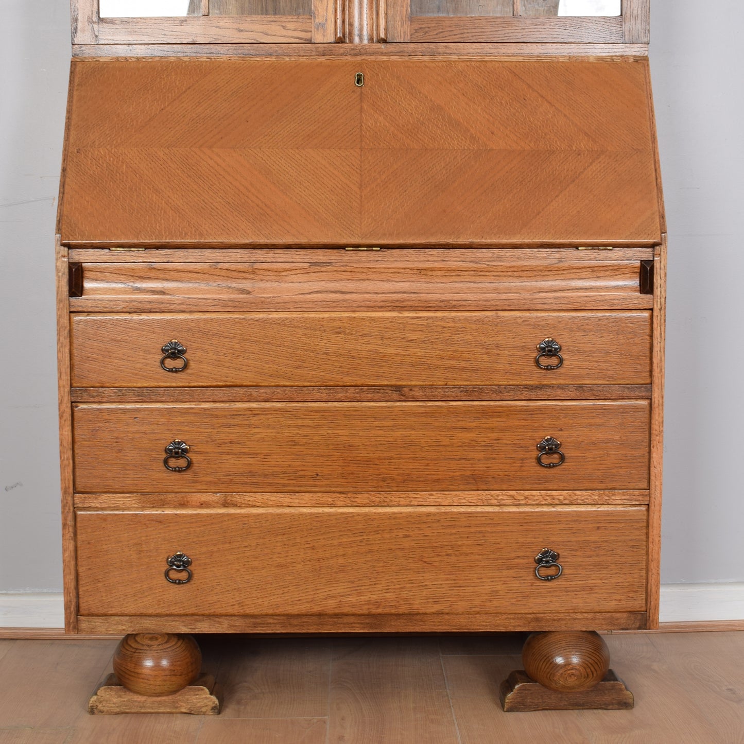 Glazed Bureau Bookcase