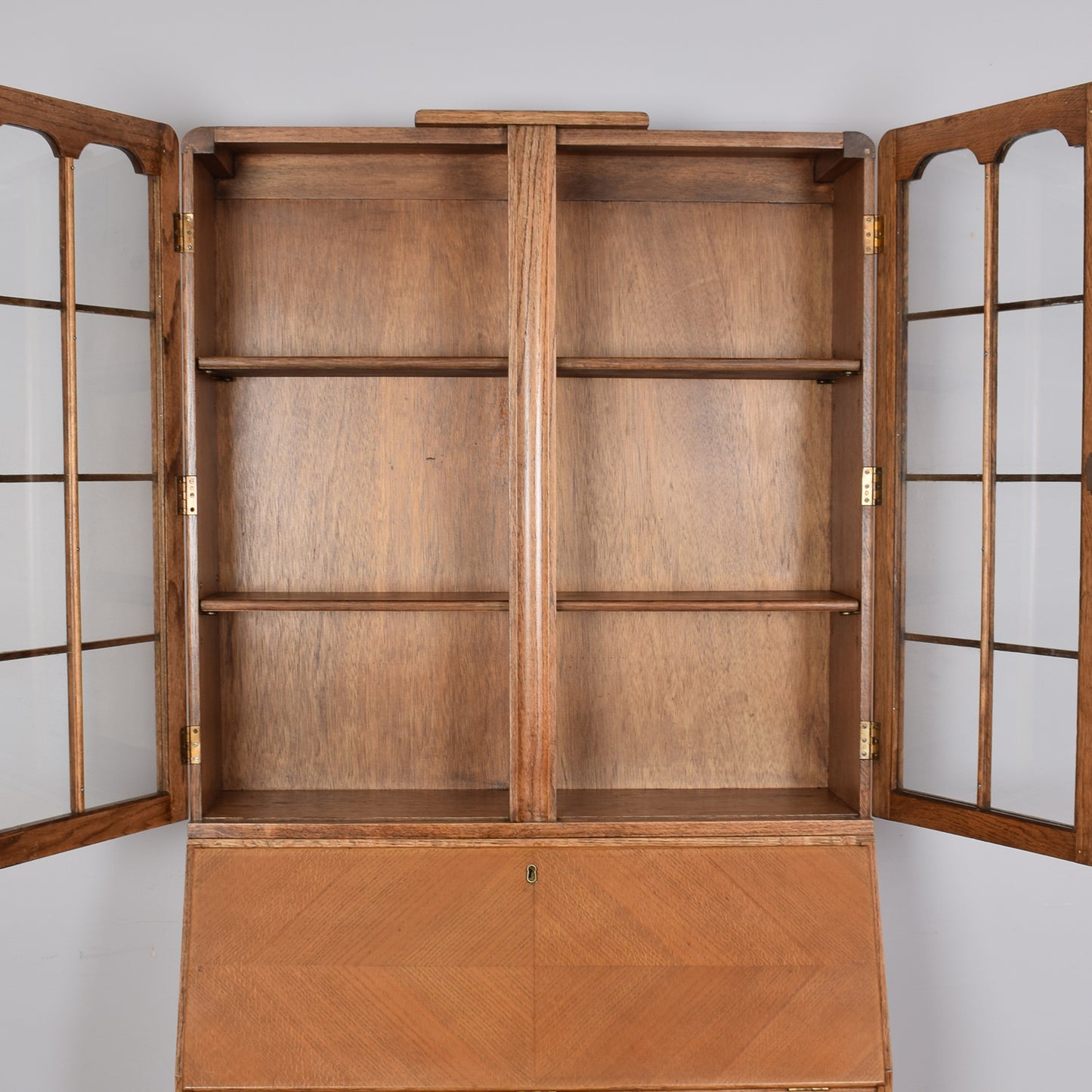 Glazed Bureau Bookcase