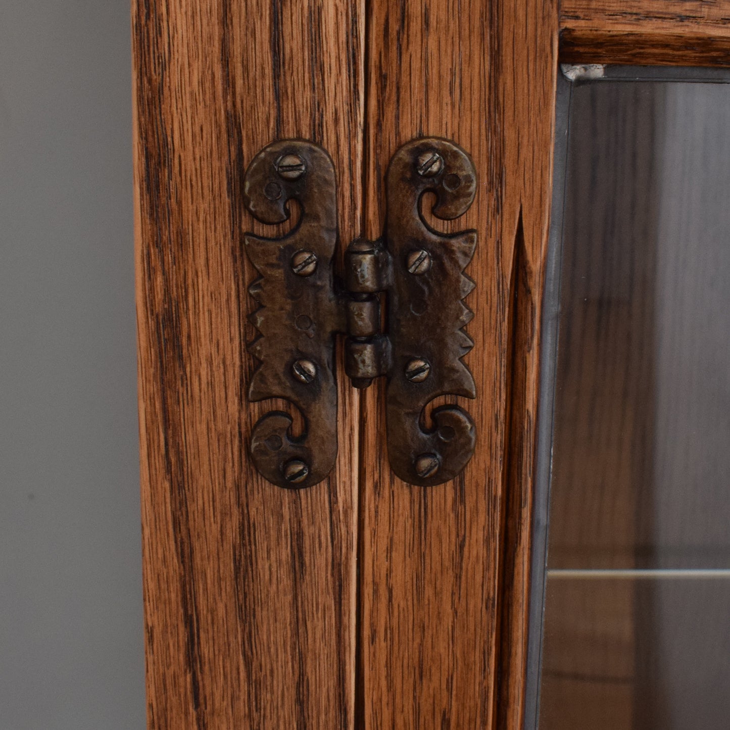 Restored Old Charm Glass Cabinet