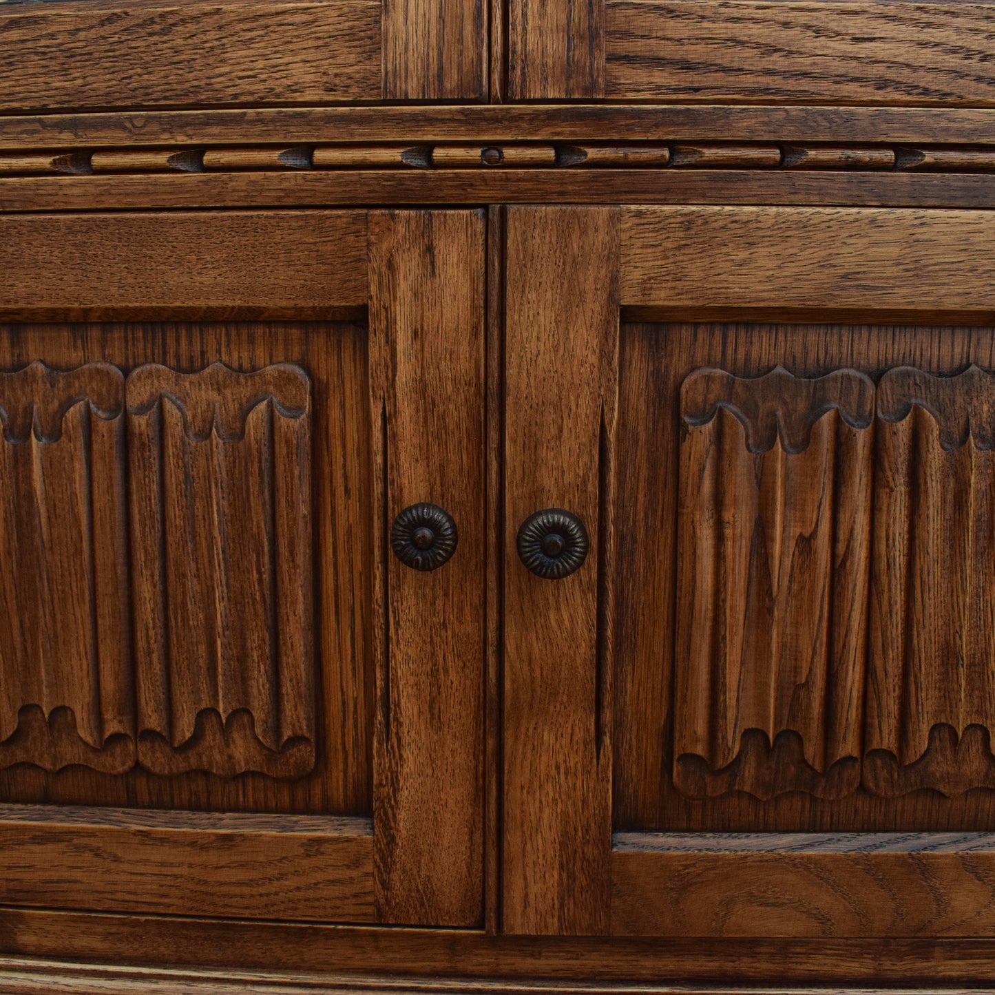 Restored Old Charm Glass Cabinet