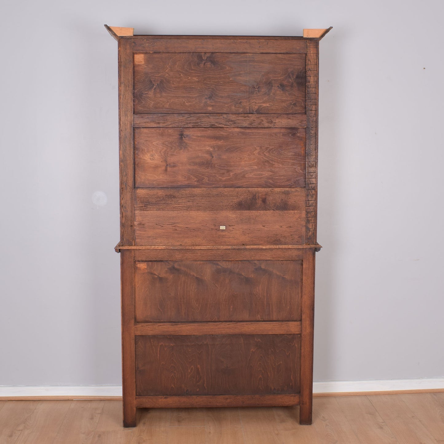 Large Oak Display Cabinet