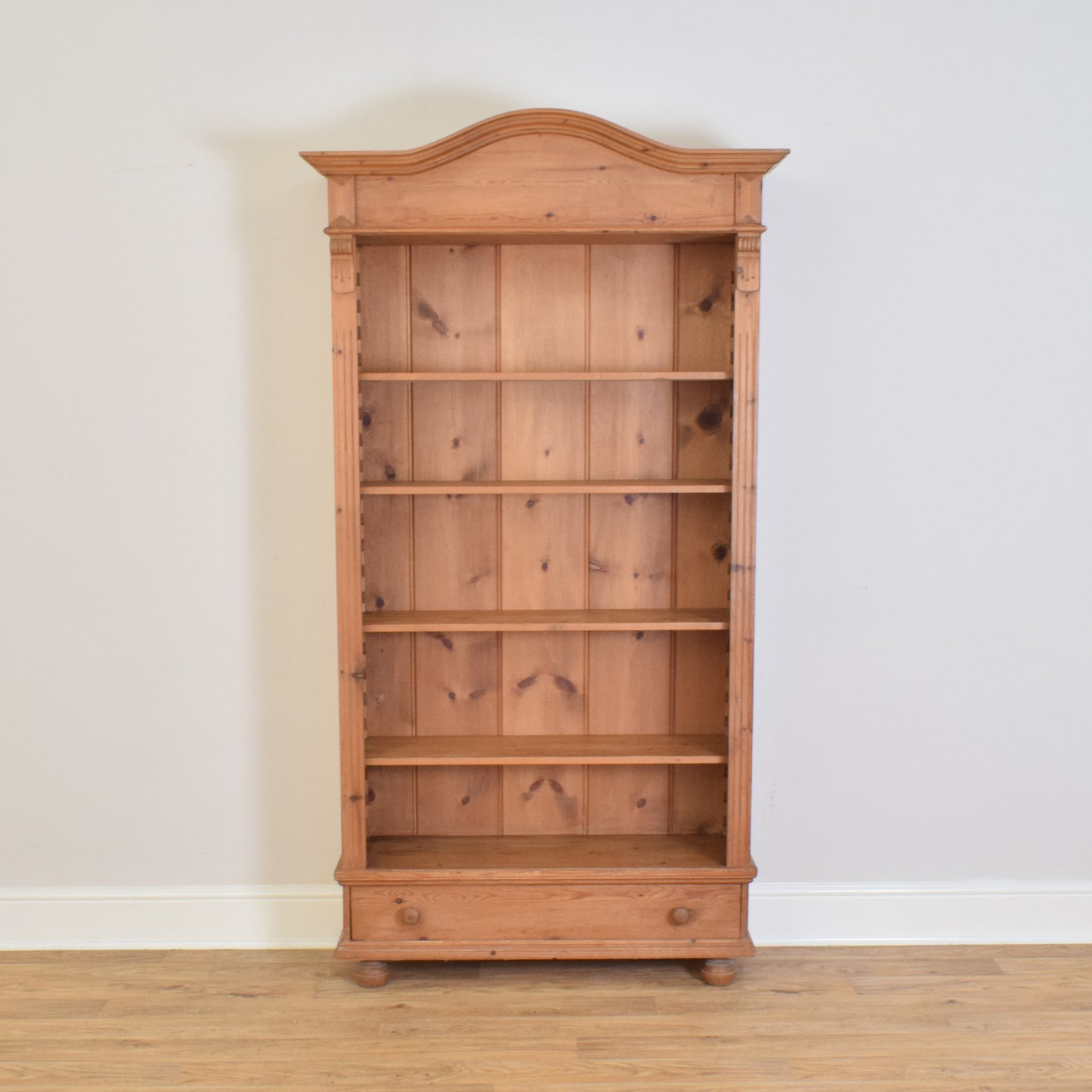 Waxed Pine Bookcase