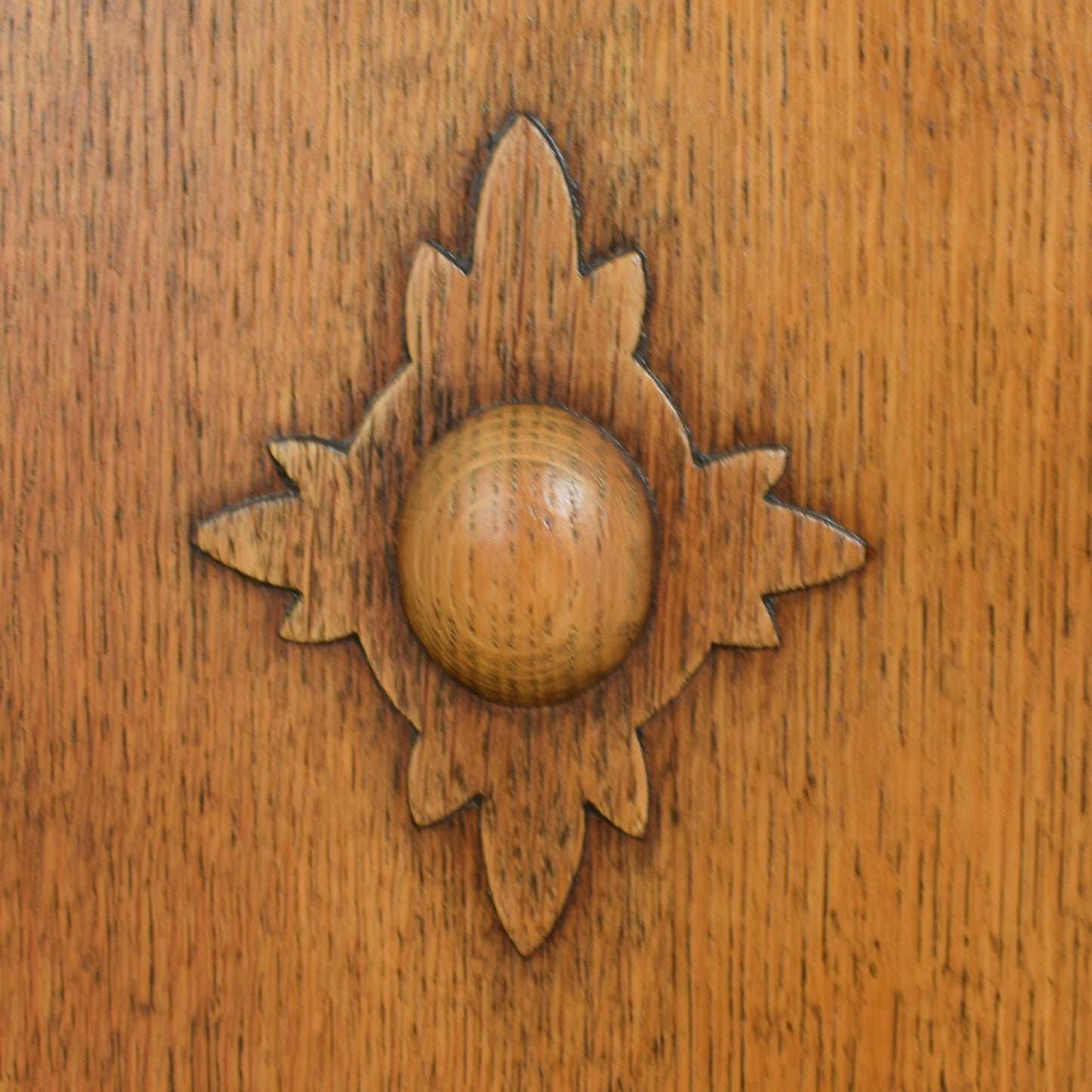 Carved Oak Sideboard