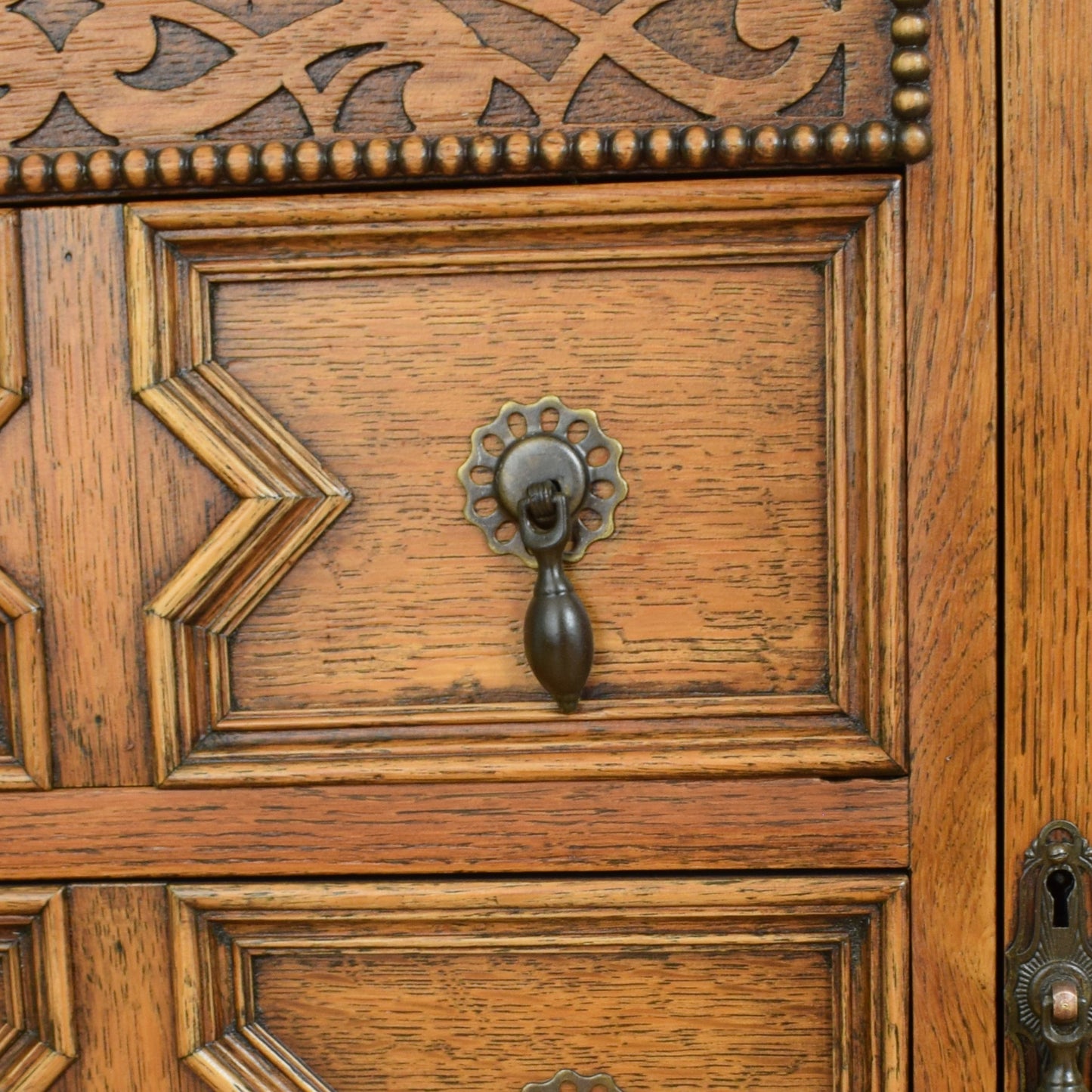 Carved Oak Sideboard