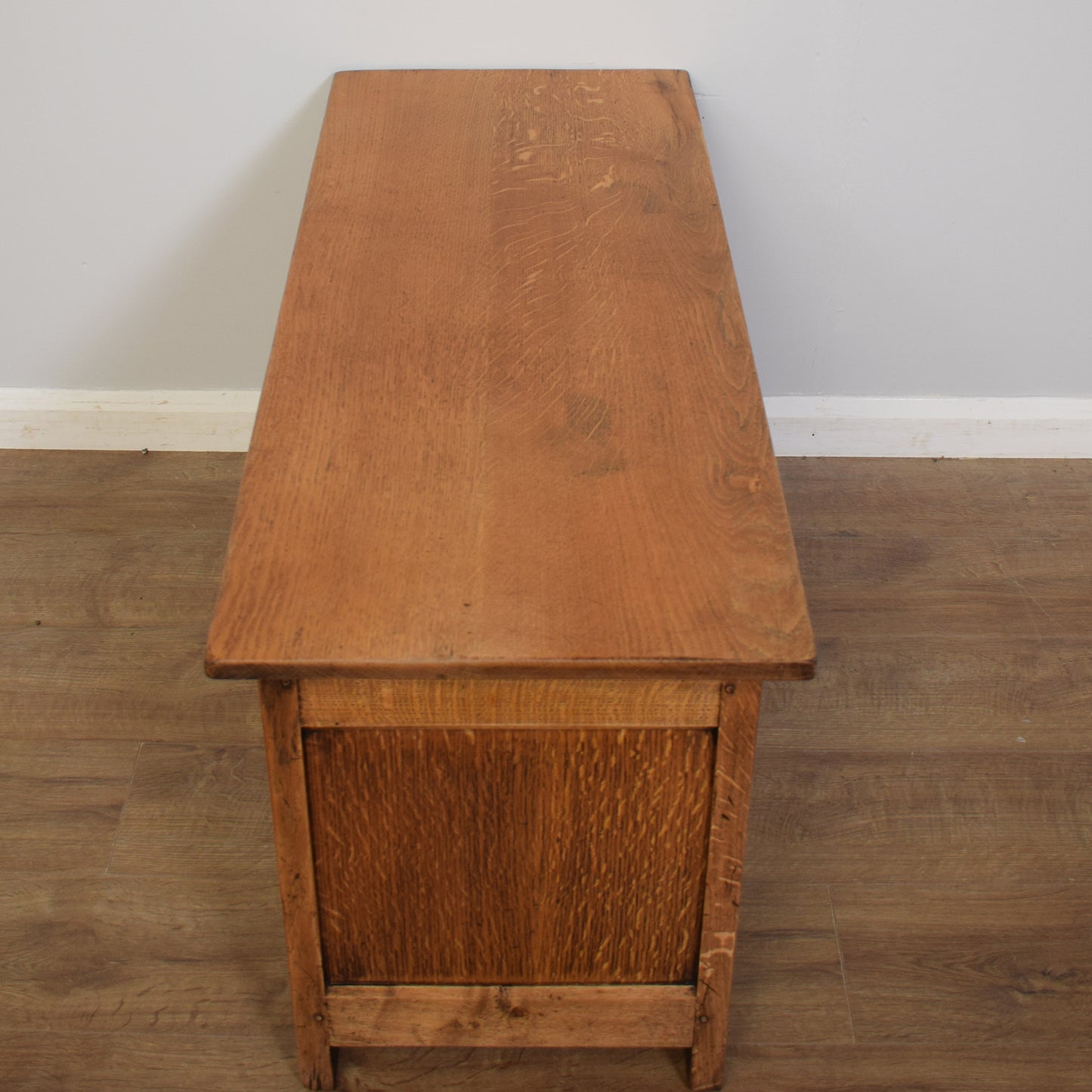 Carved Oak Blanket Box