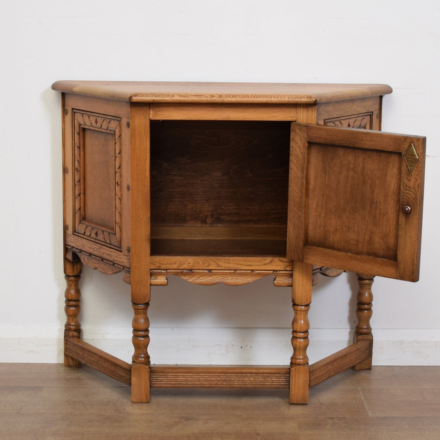 Restored Old Charm Hall Cabinet
