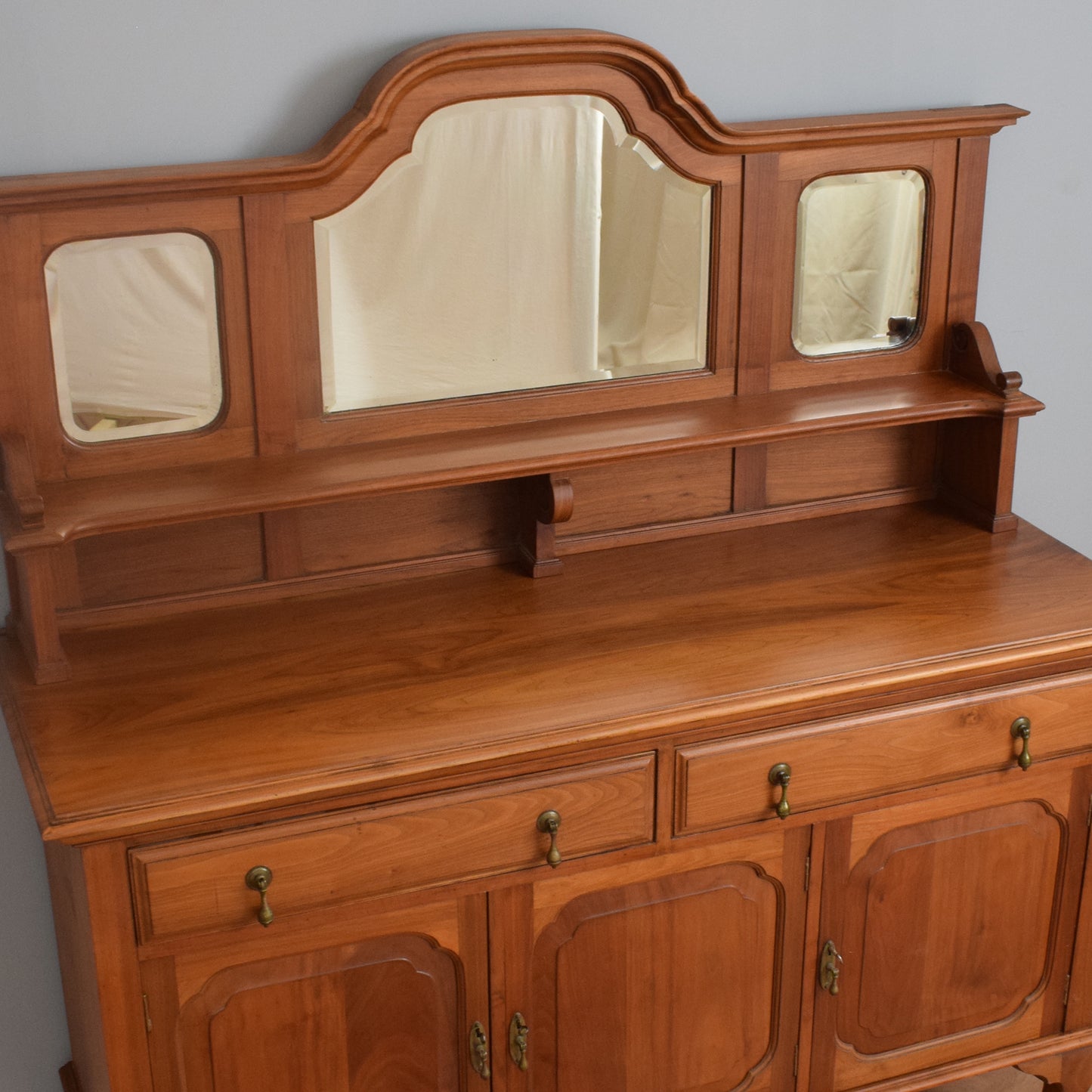 Large Mirrored Back Sideboard