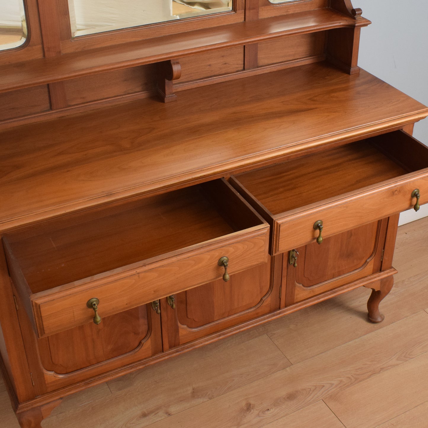 Large Mirrored Back Sideboard