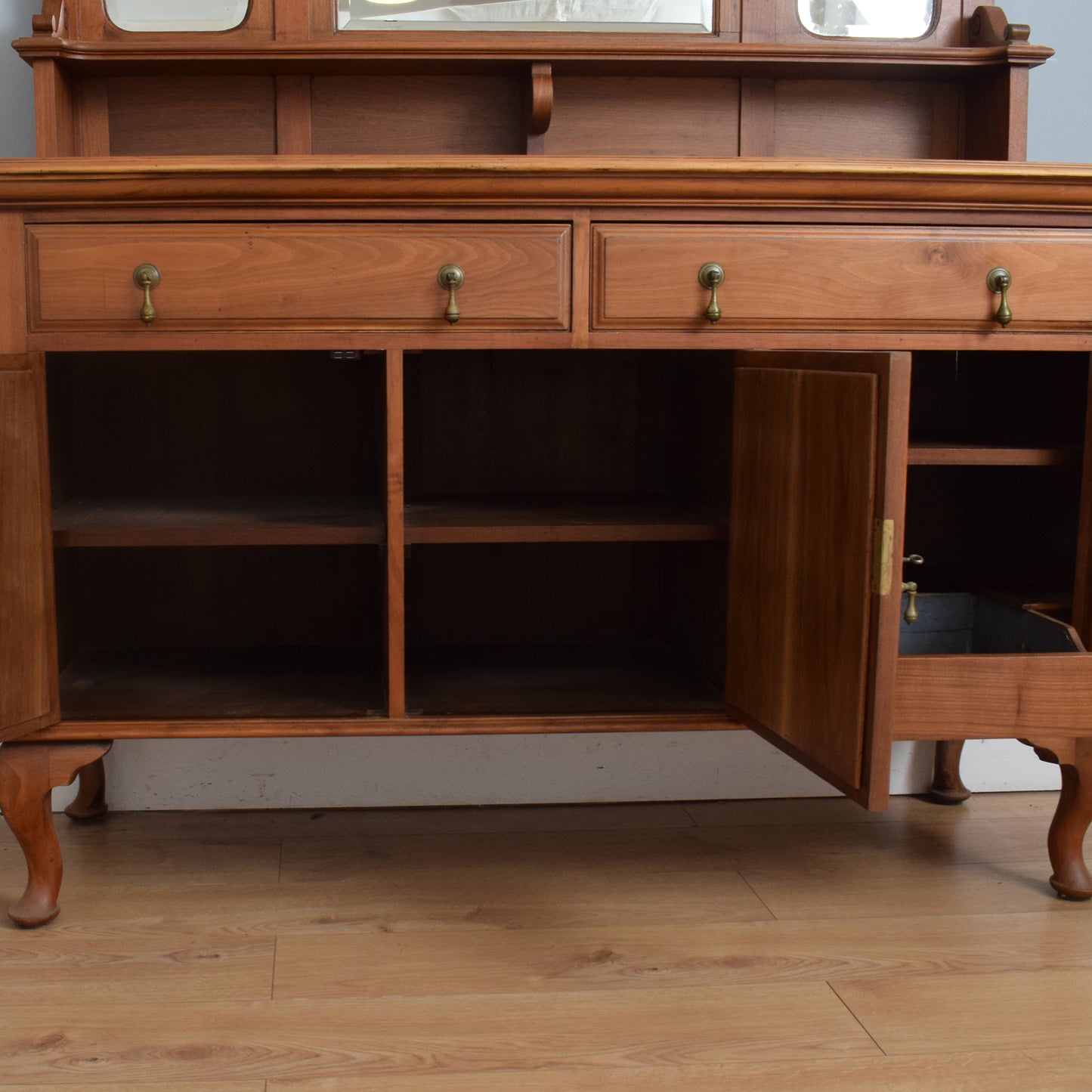 Large Mirrored Back Sideboard