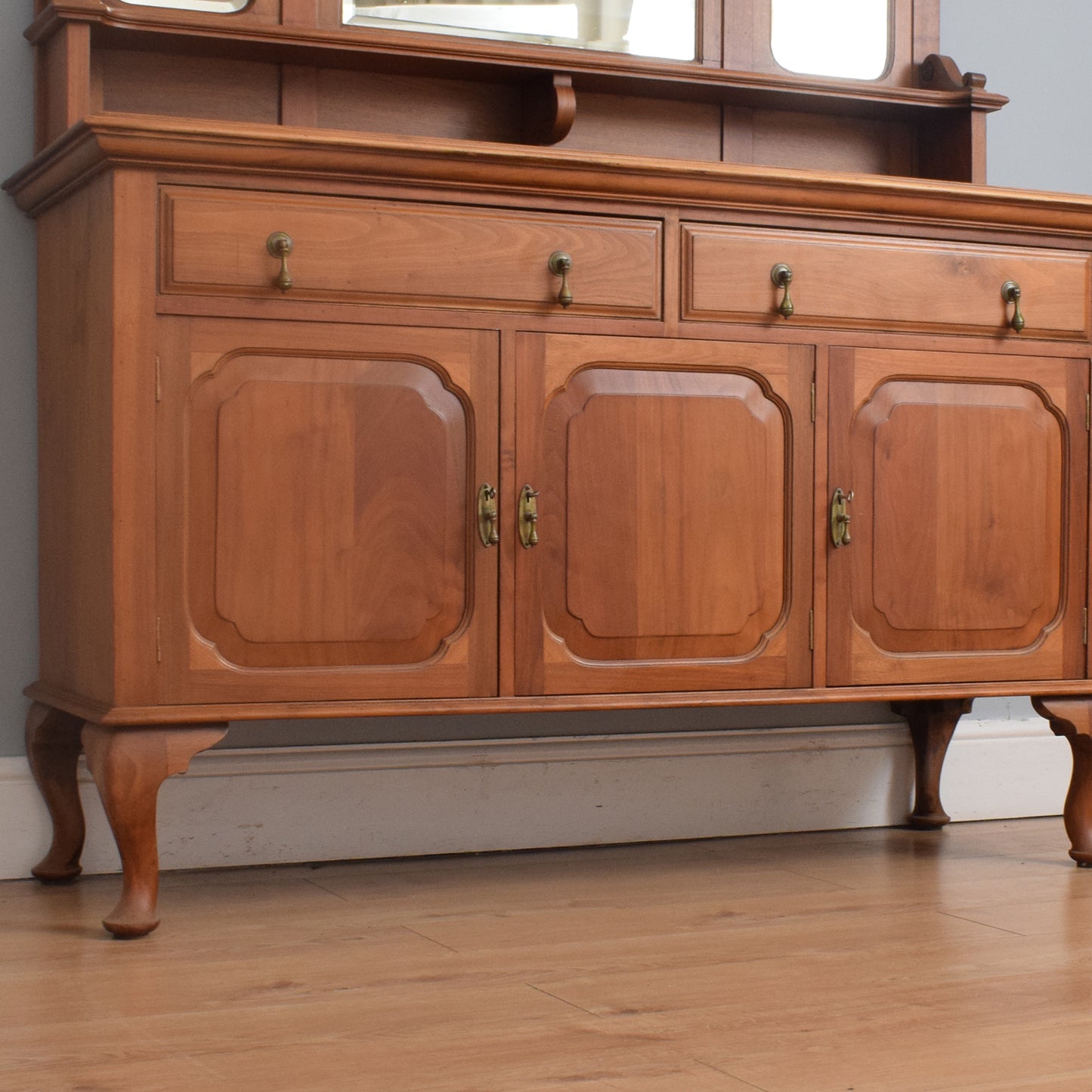 Large Mirrored Back Sideboard