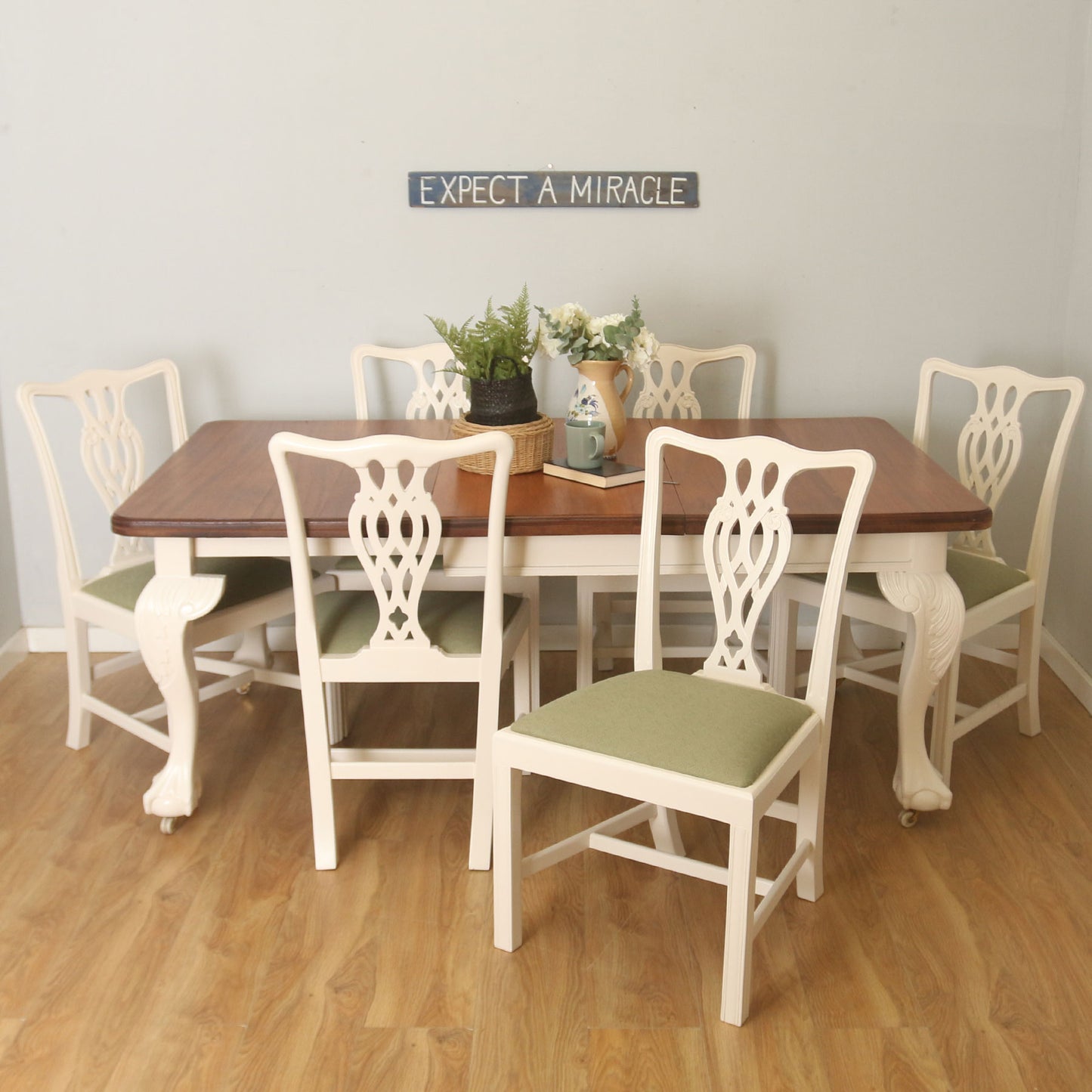 Victorian Table and Six Chairs