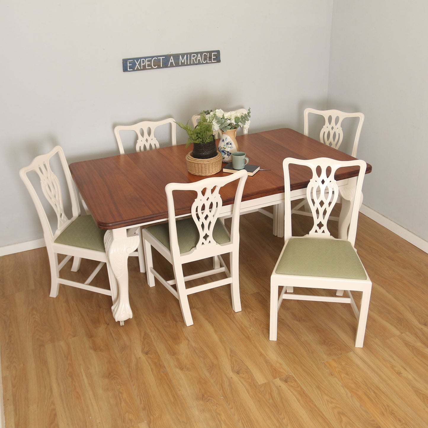 Victorian Table and Six Chairs