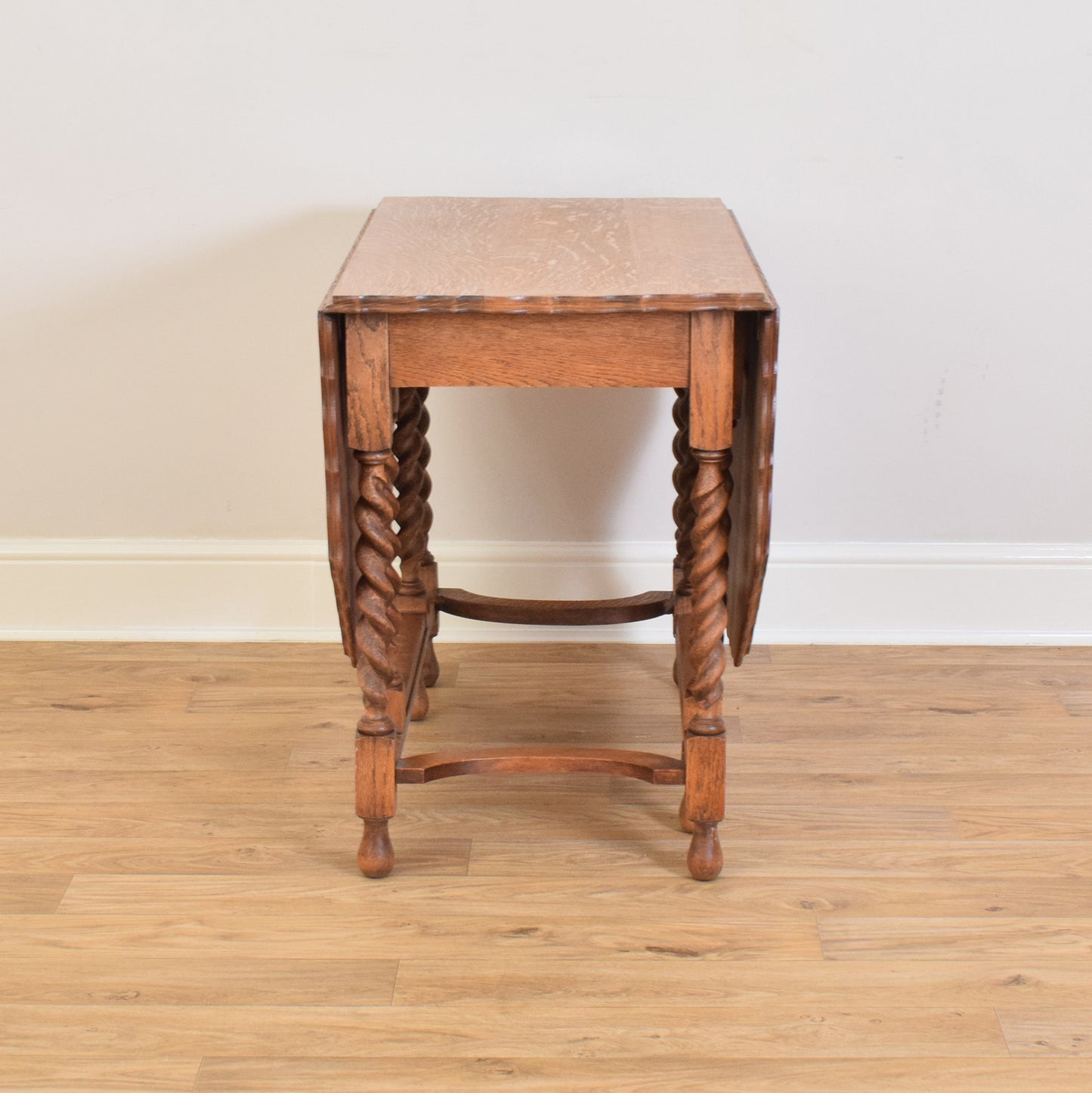 Drop Leaf Barley Twist Table And Four Chairs