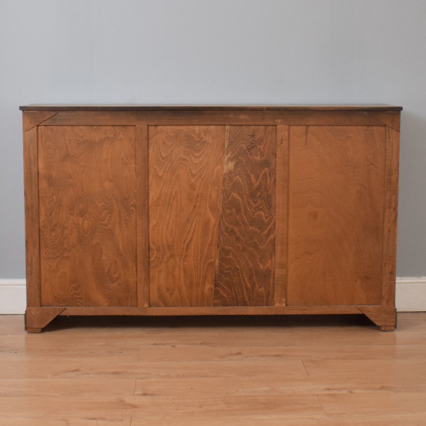 Restored Oak Glazed Bookcase