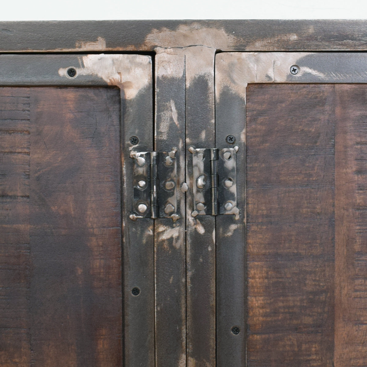 Mango & Steel Large Retro Industrial Sideboard