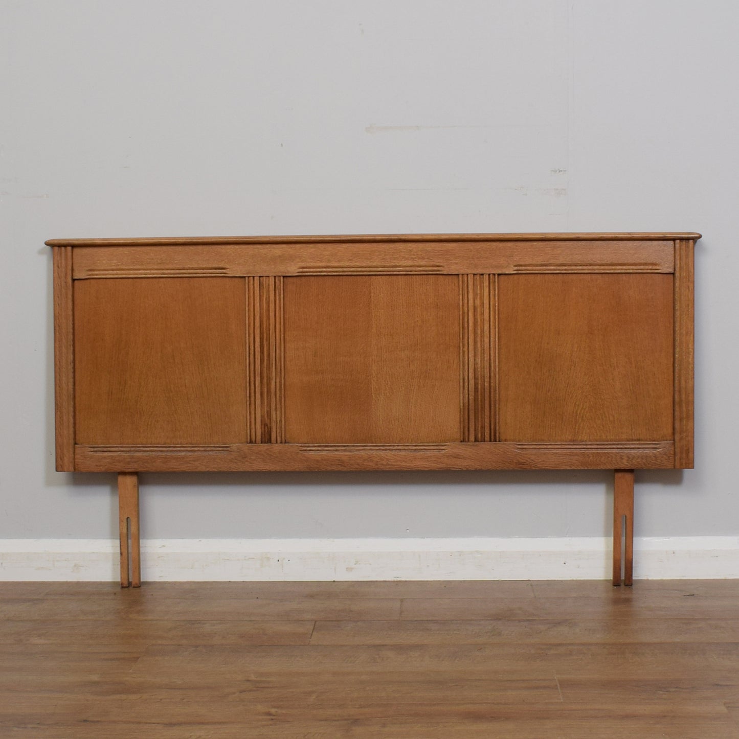 Restored Oak Double Headboard