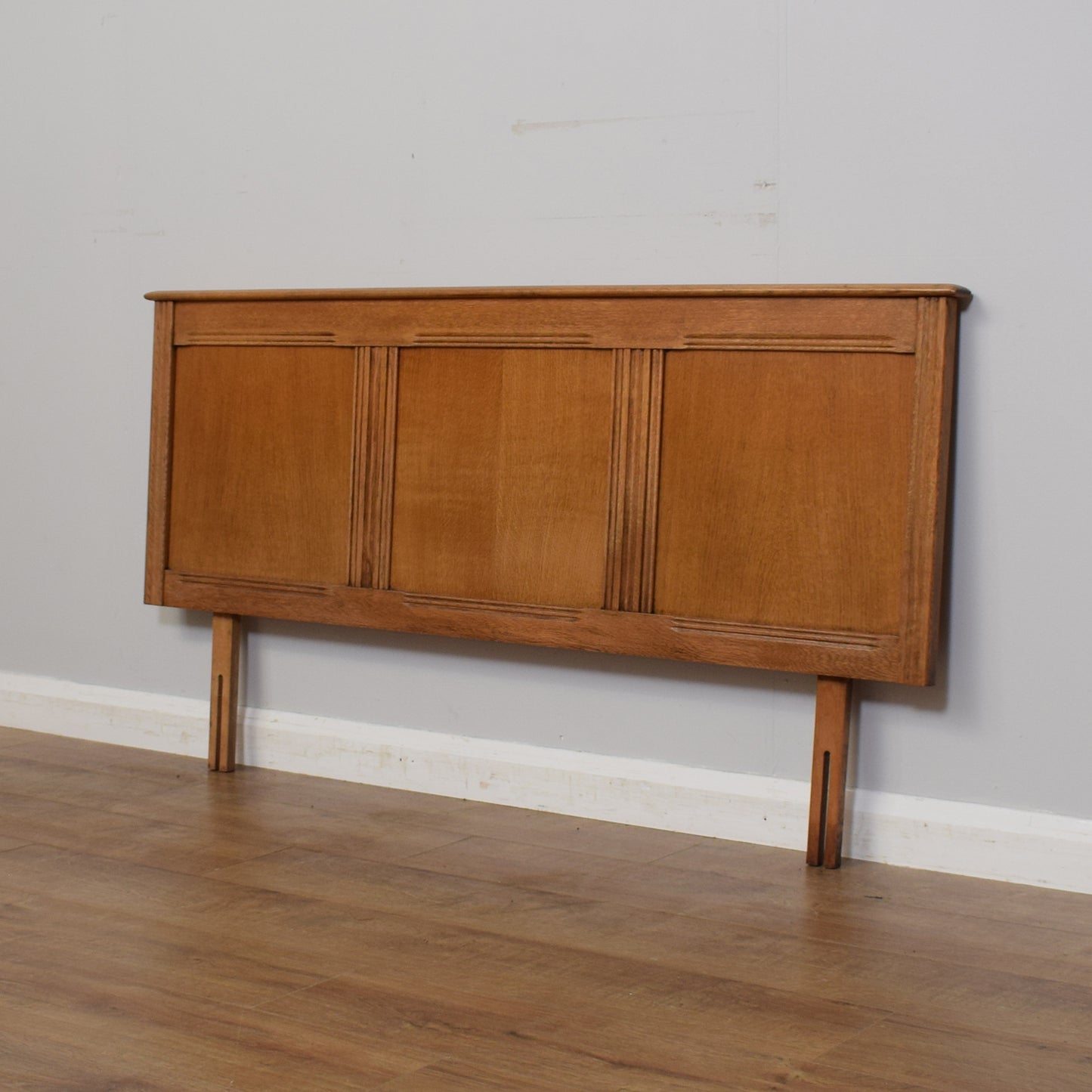 Restored Oak Double Headboard