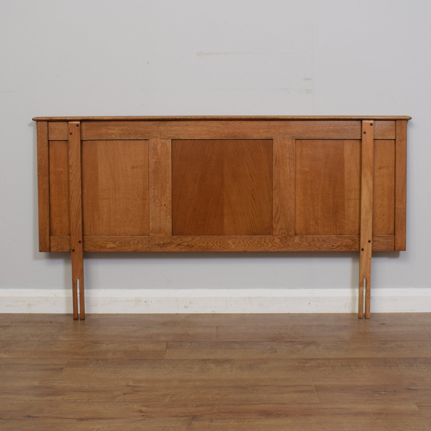 Restored Oak Double Headboard