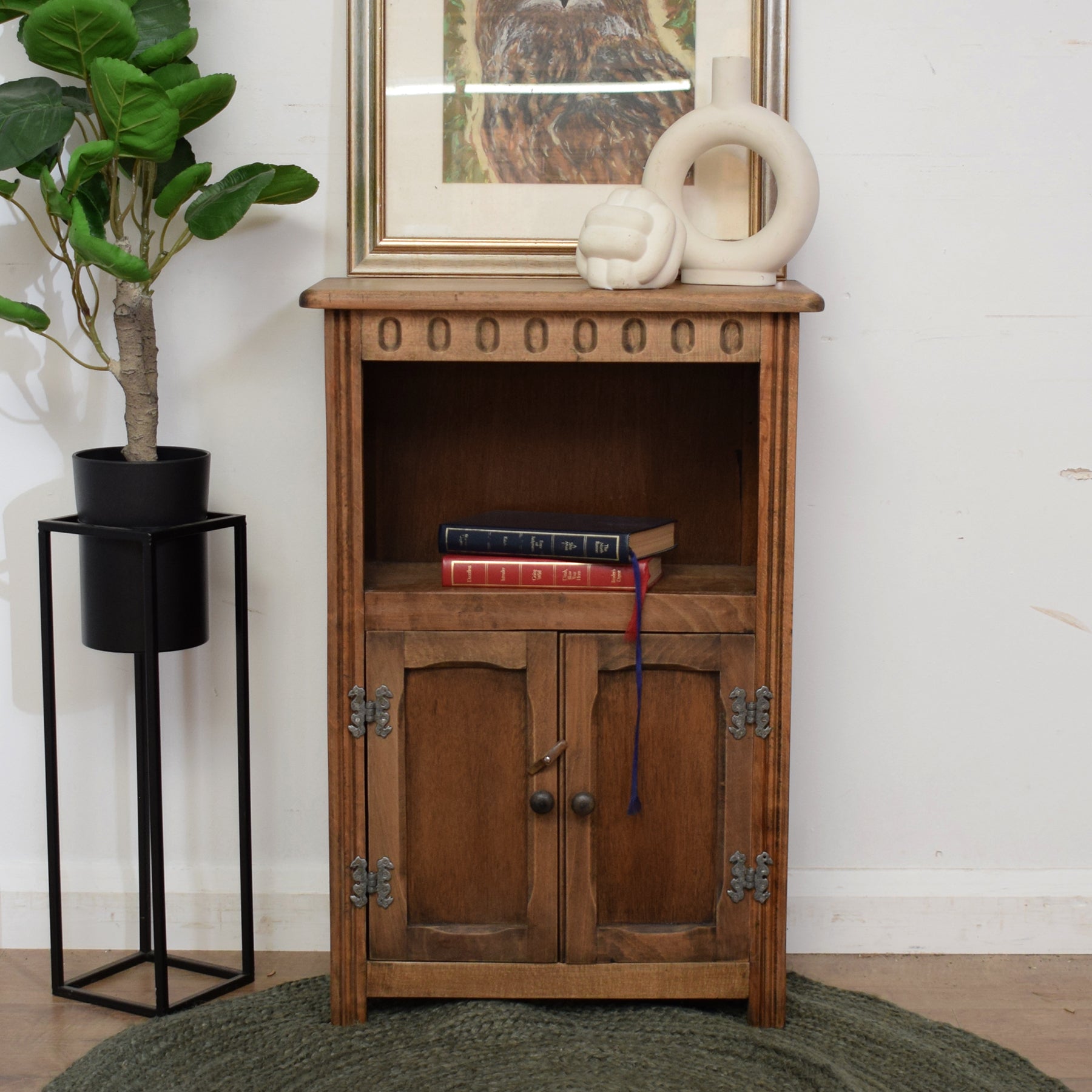 Rustic store side cabinet