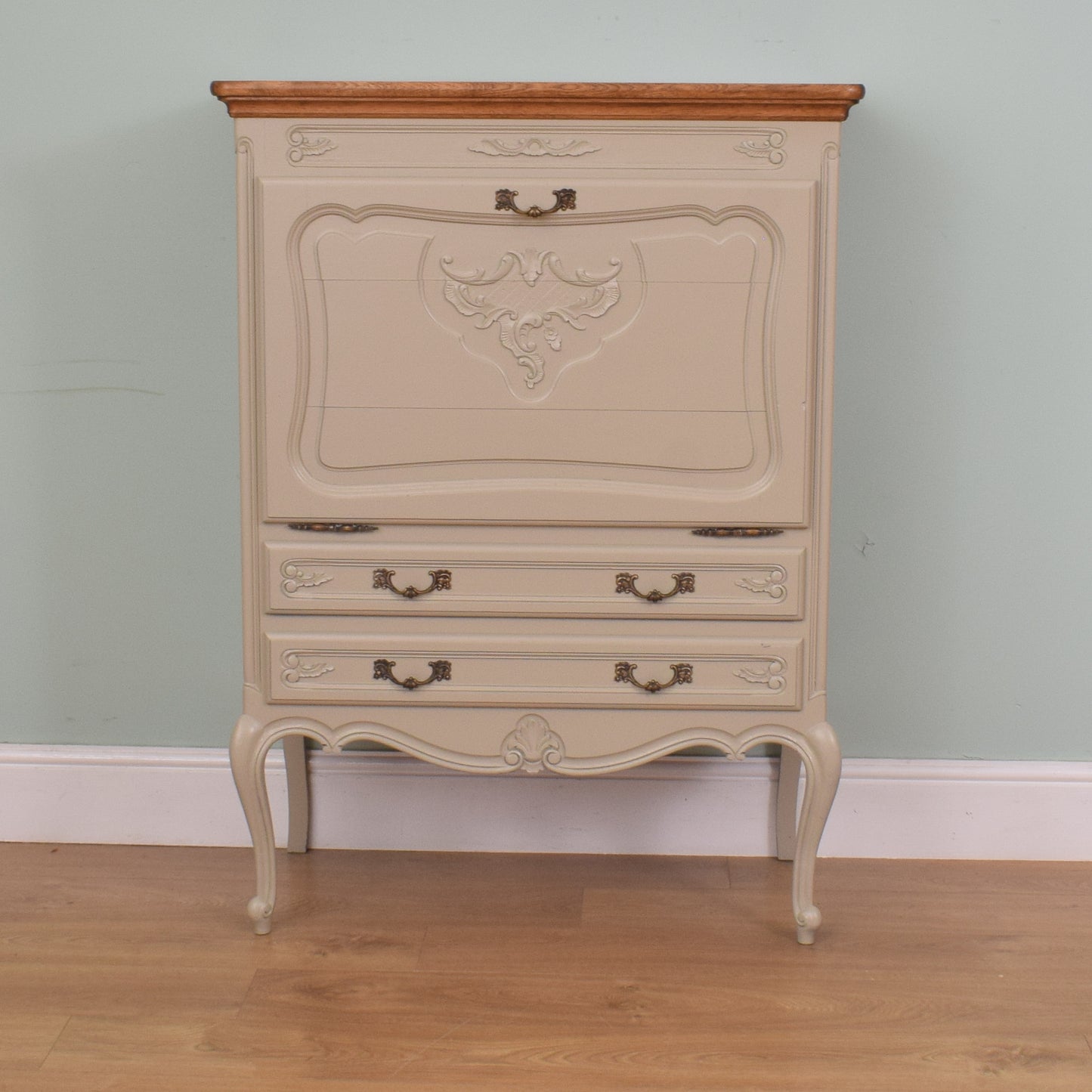 Painted French Oak Drinks Cabinet