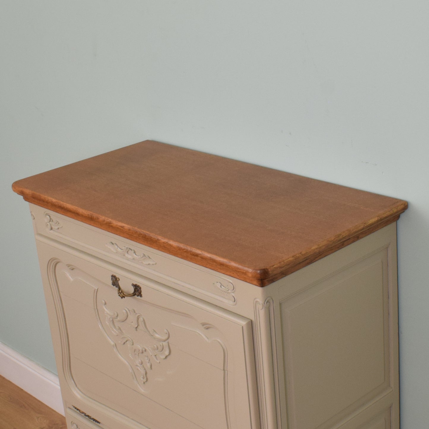 Painted French Oak Drinks Cabinet