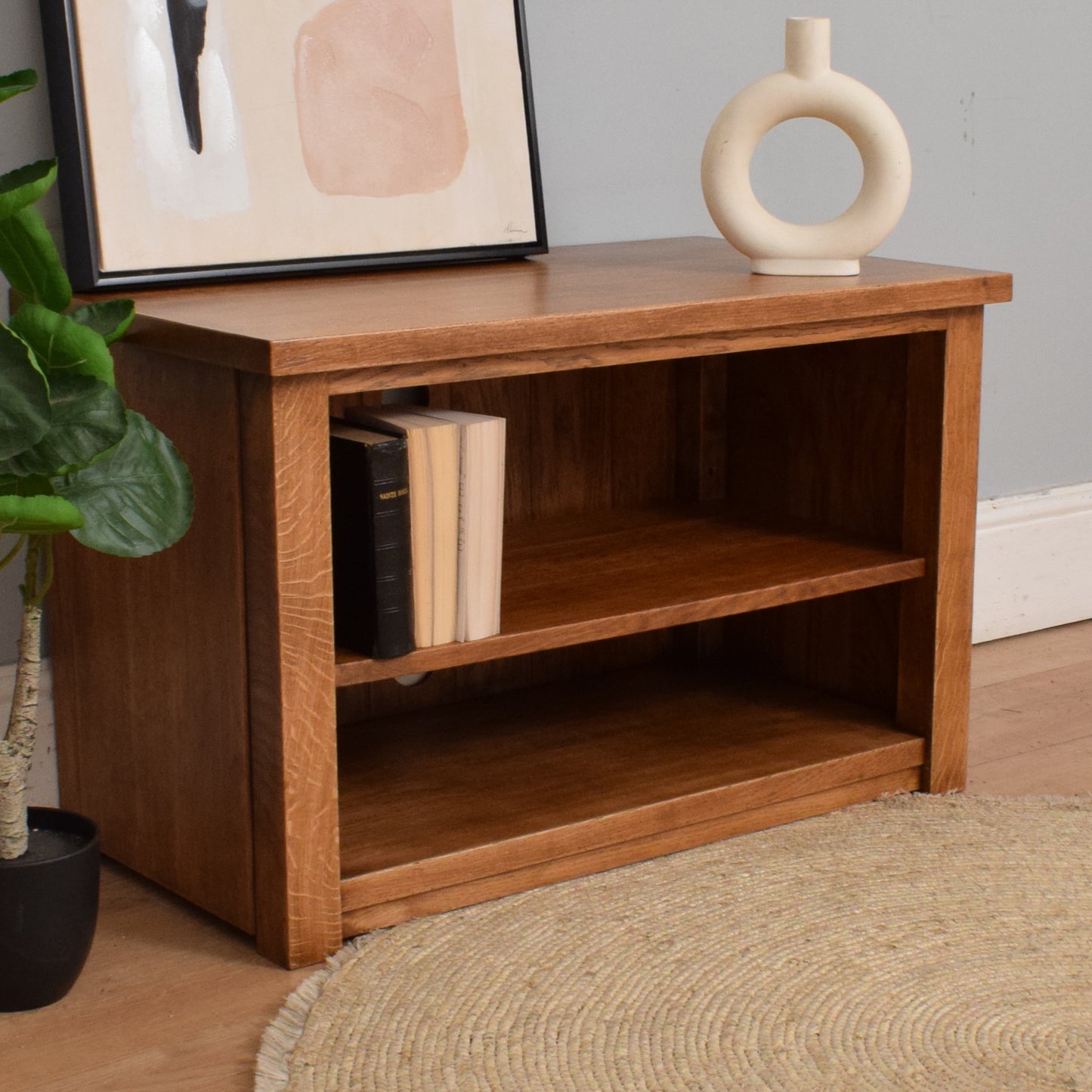 Solid Oak TV Unit