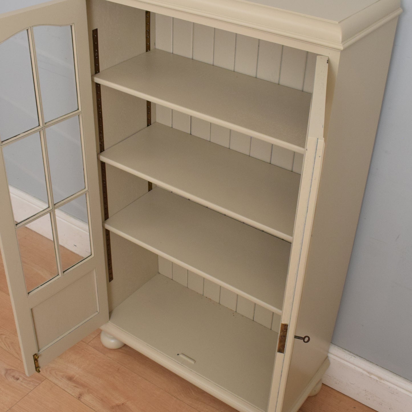 Painted Oak Glazed Bookcase