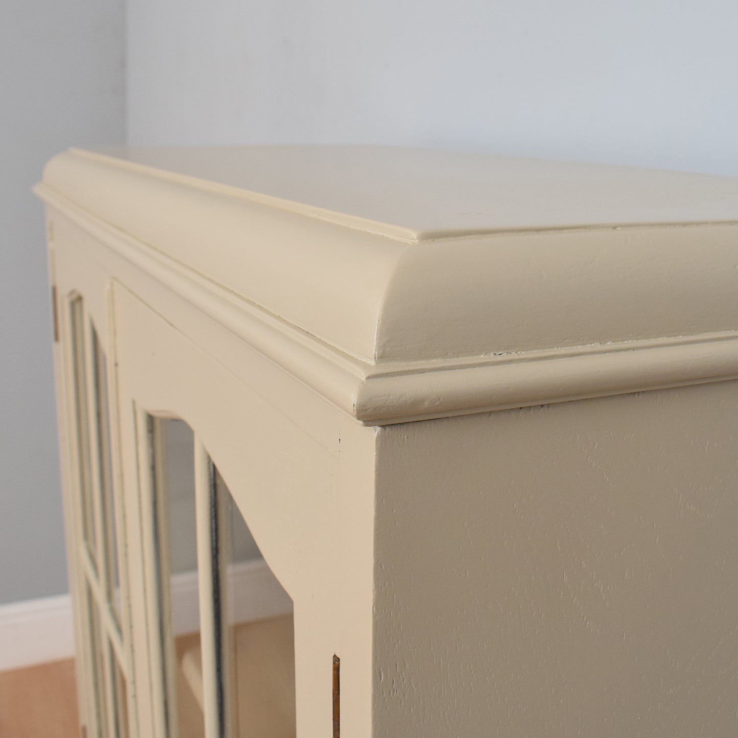 Painted Oak Glazed Bookcase