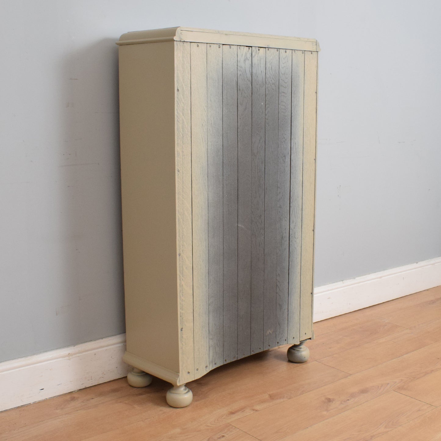 Painted Oak Glazed Bookcase