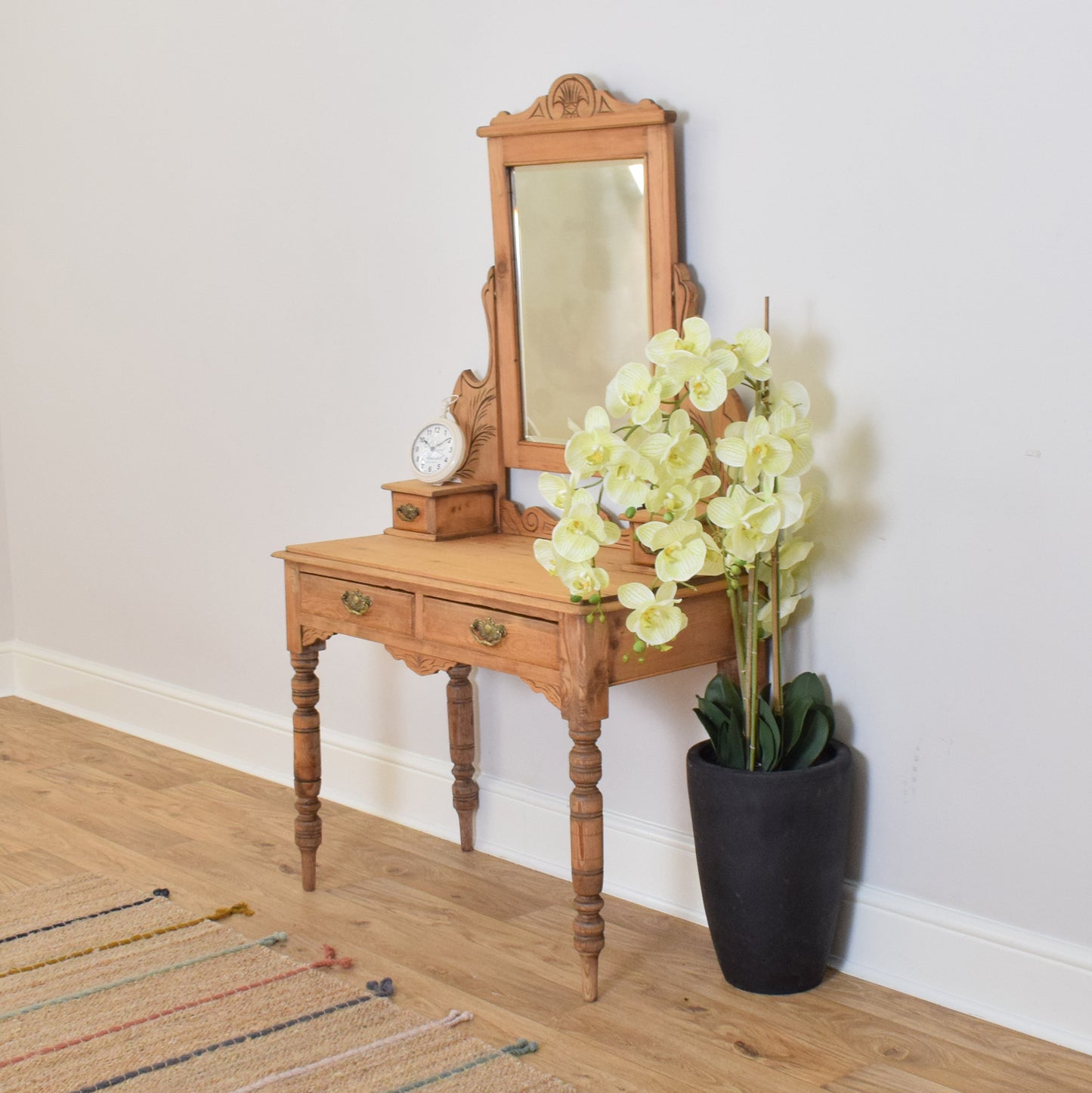 Carved Pine Dressing Table