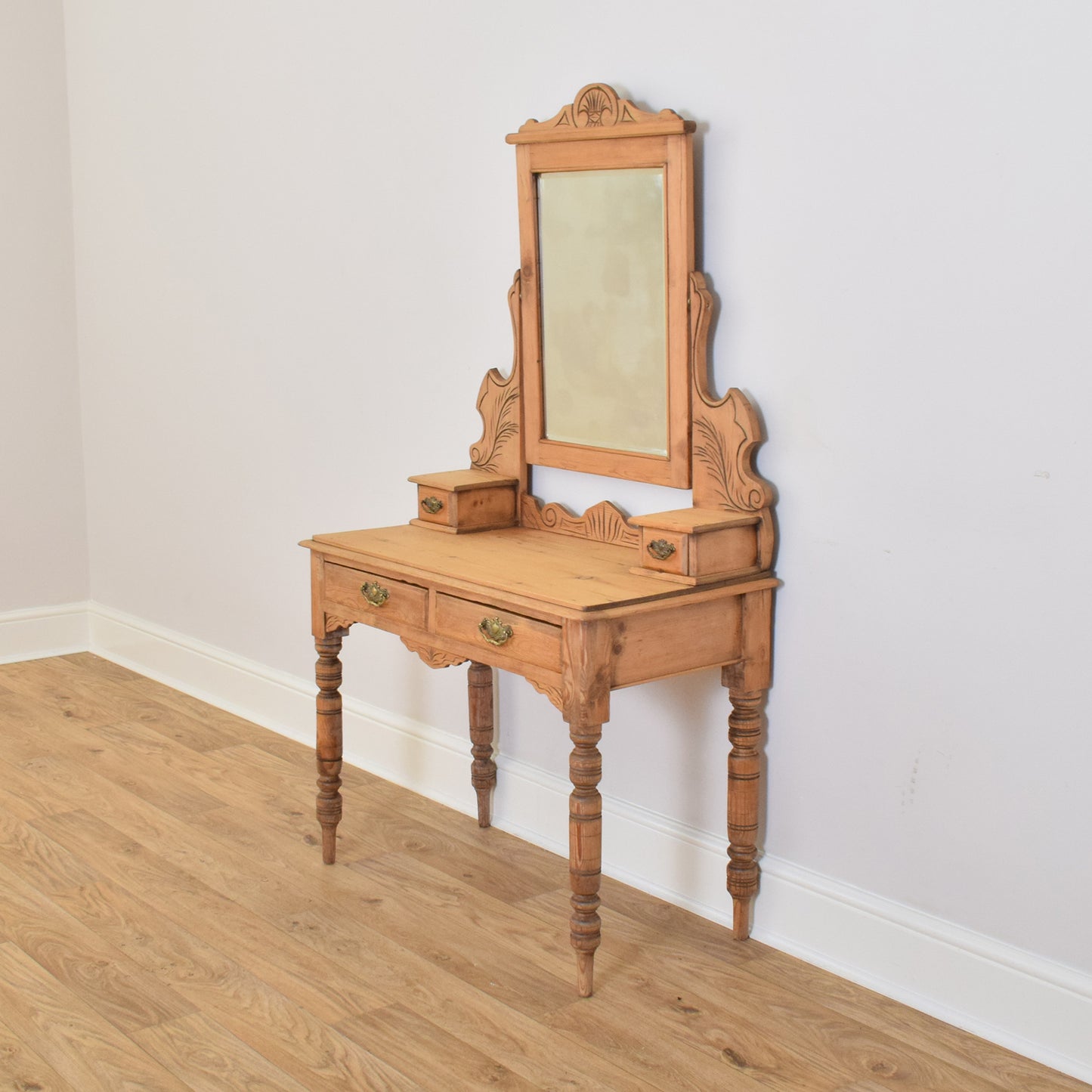 Carved Pine Dressing Table