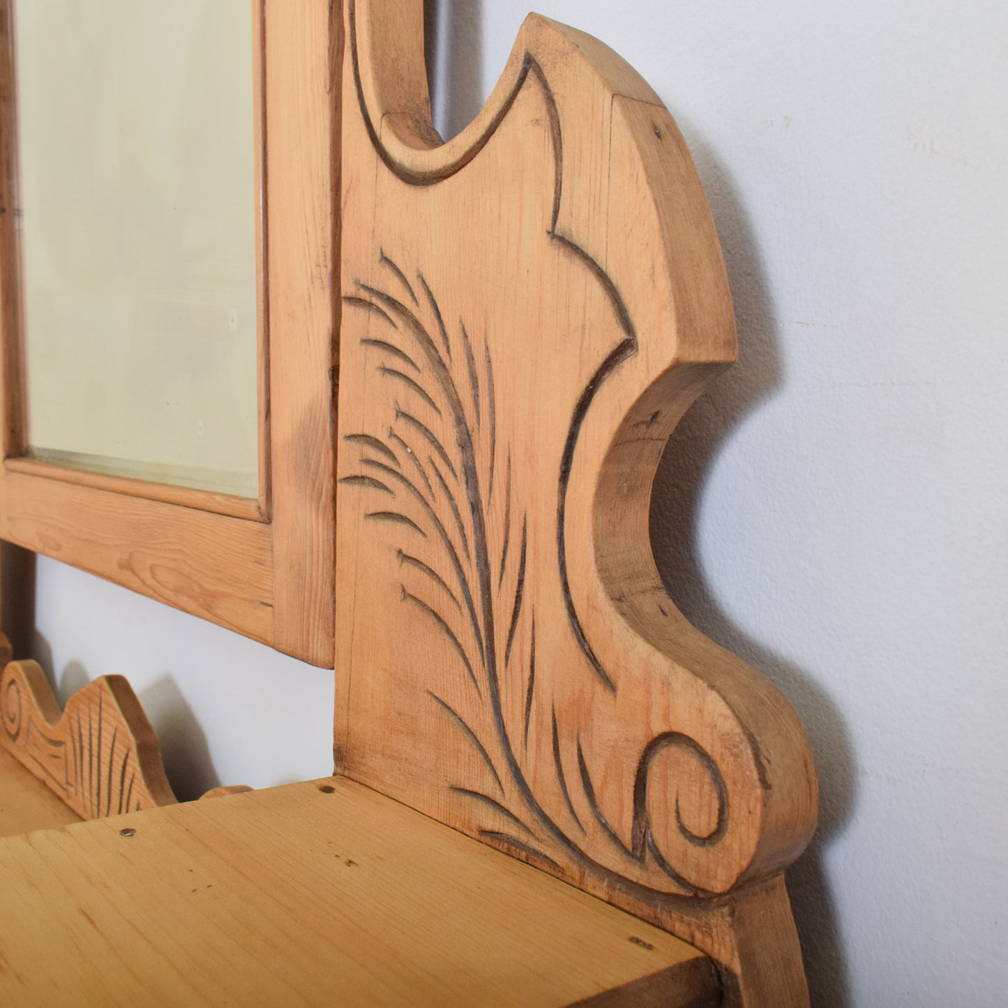 Carved Pine Dressing Table