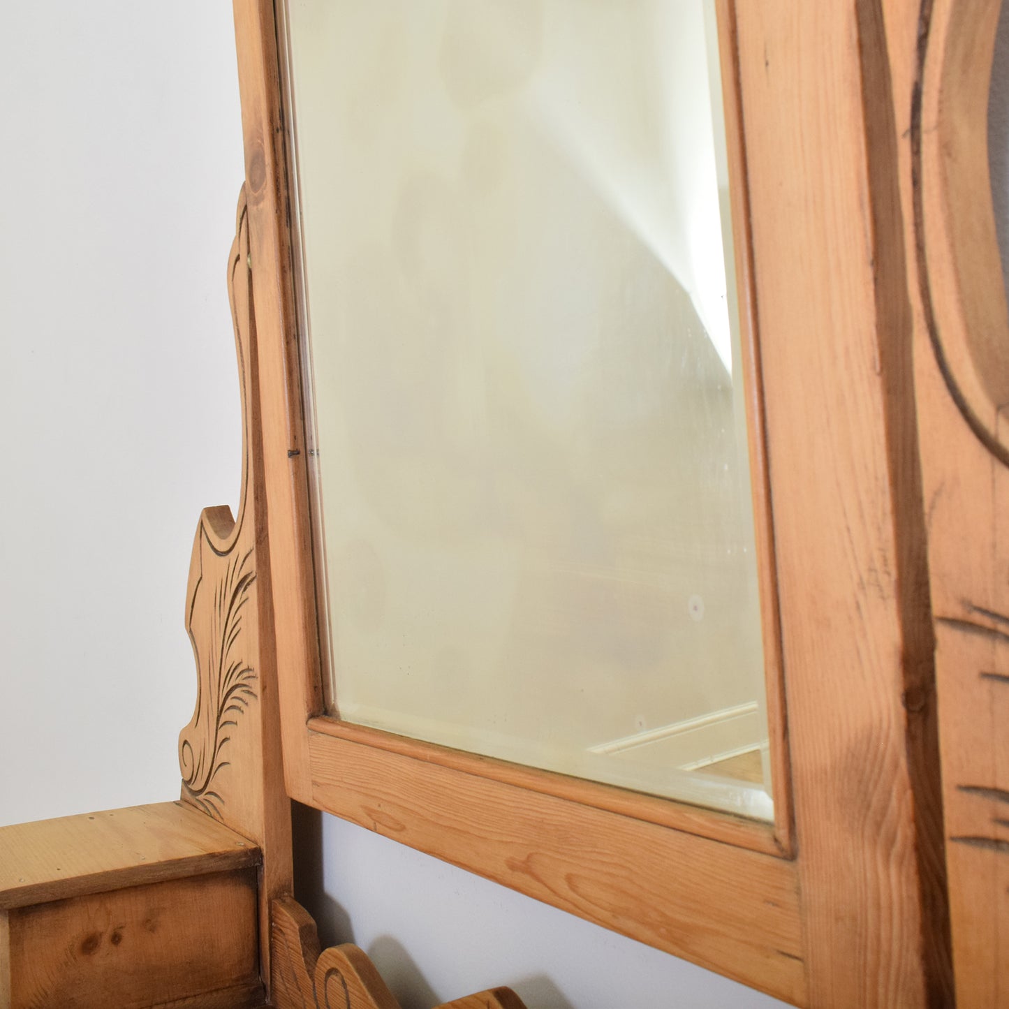 Carved Pine Dressing Table