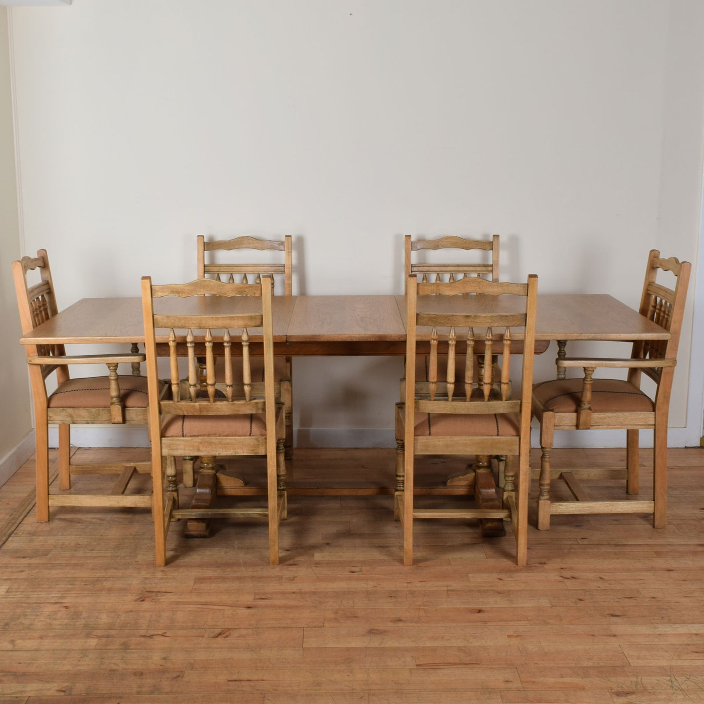 Extending Draw-Leaf Table and Six Chairs