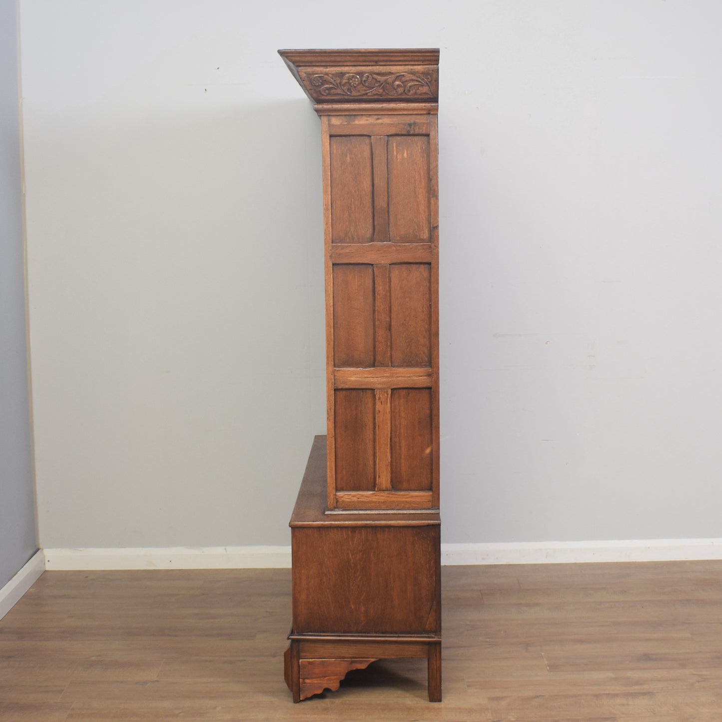 Antique Carved Oak Bookcase