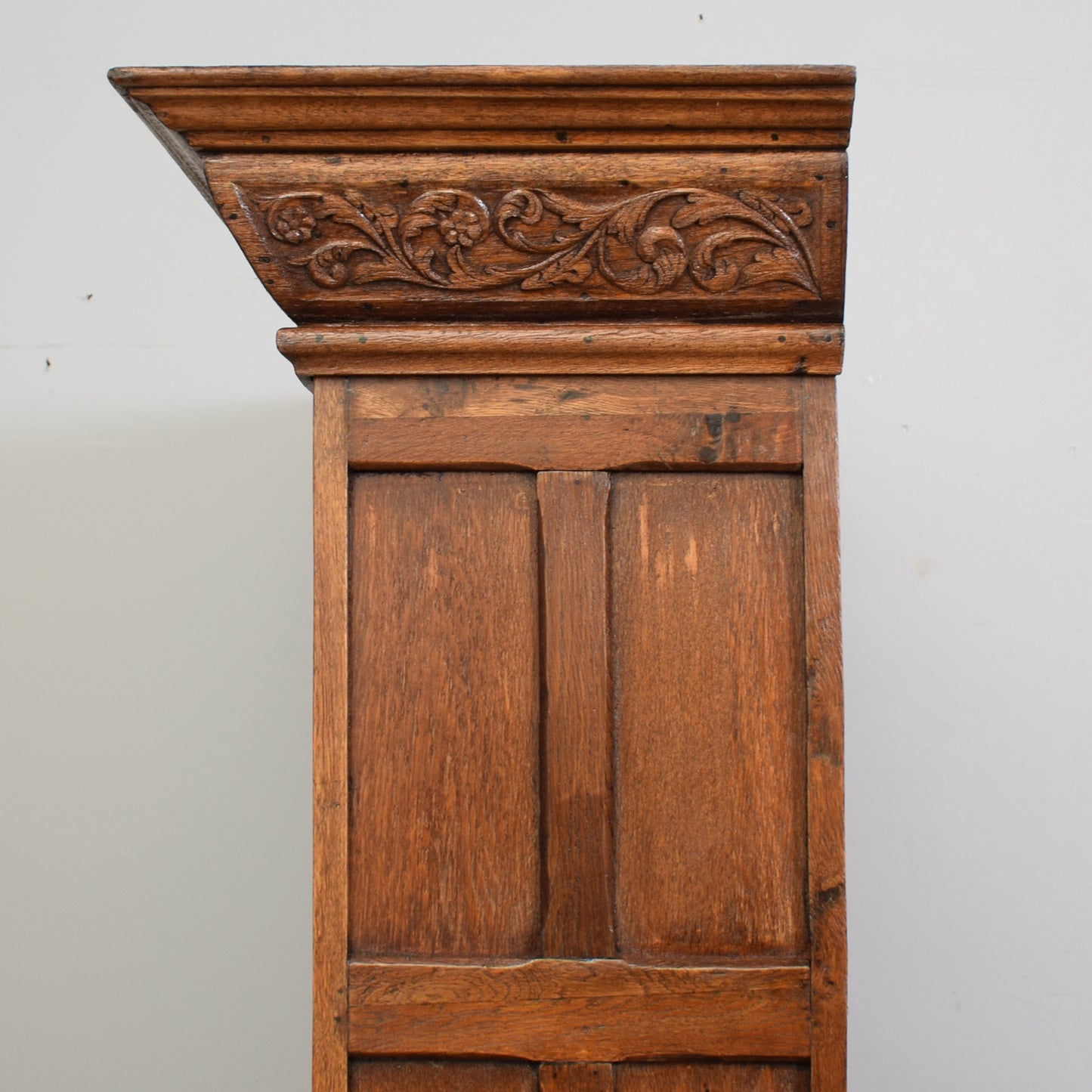 Antique Carved Oak Bookcase