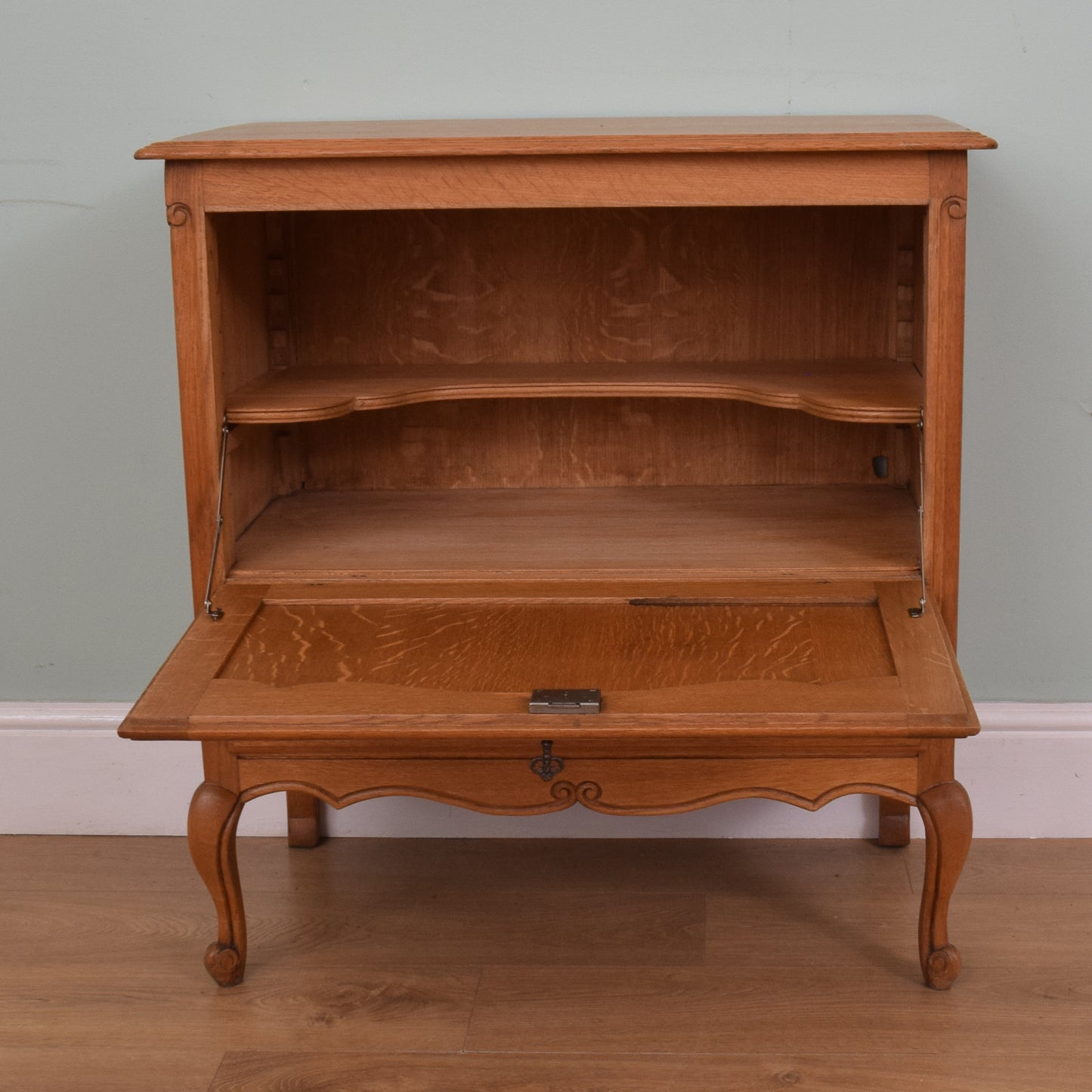 French Oak Drinks Cabinet