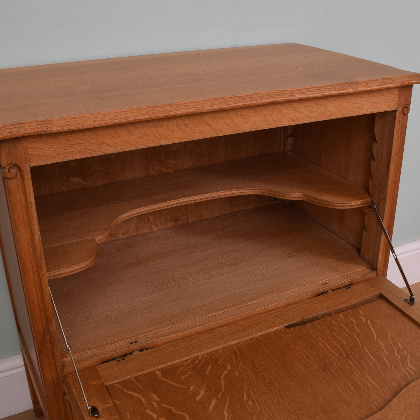 French Oak Drinks Cabinet