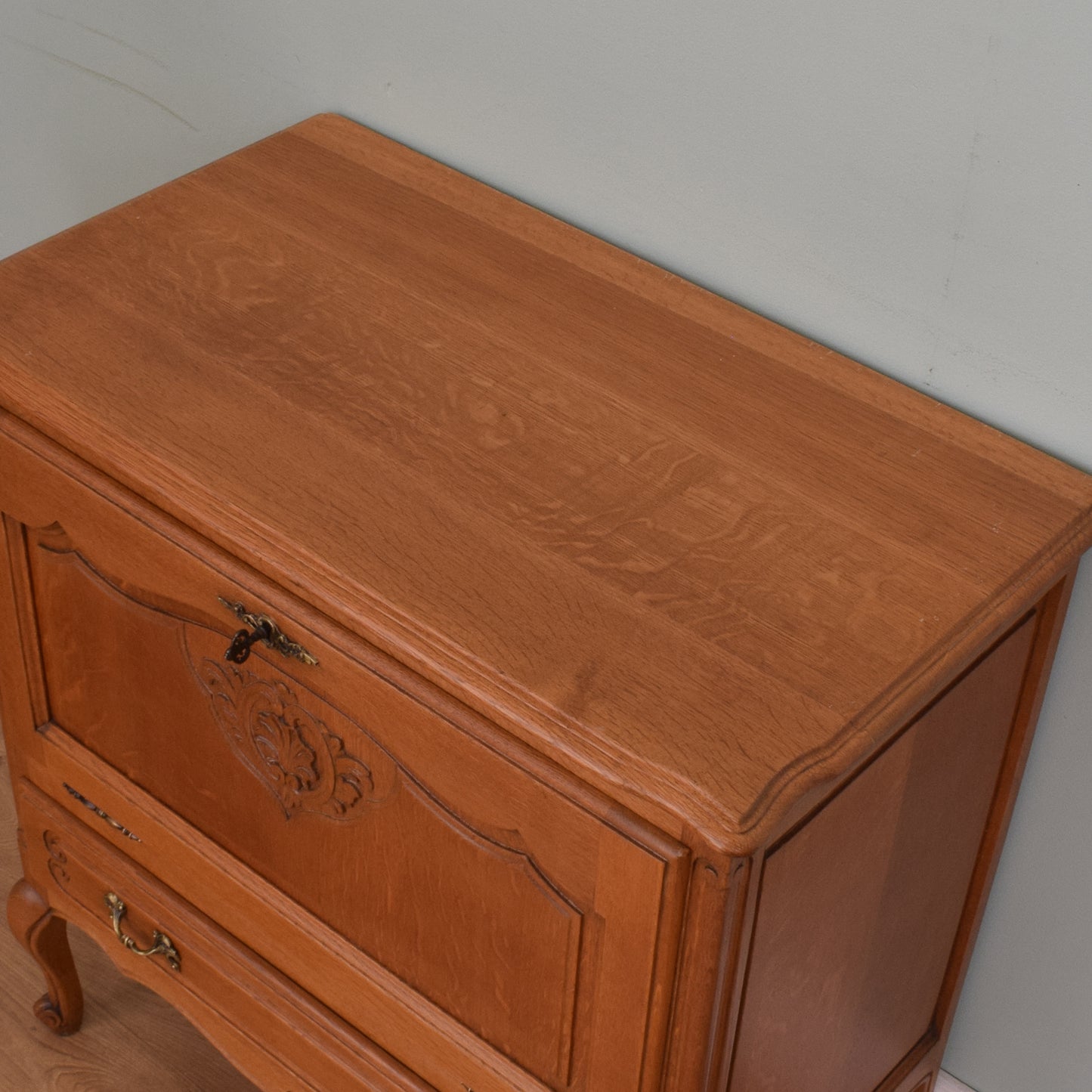 French Oak Drinks Cabinet
