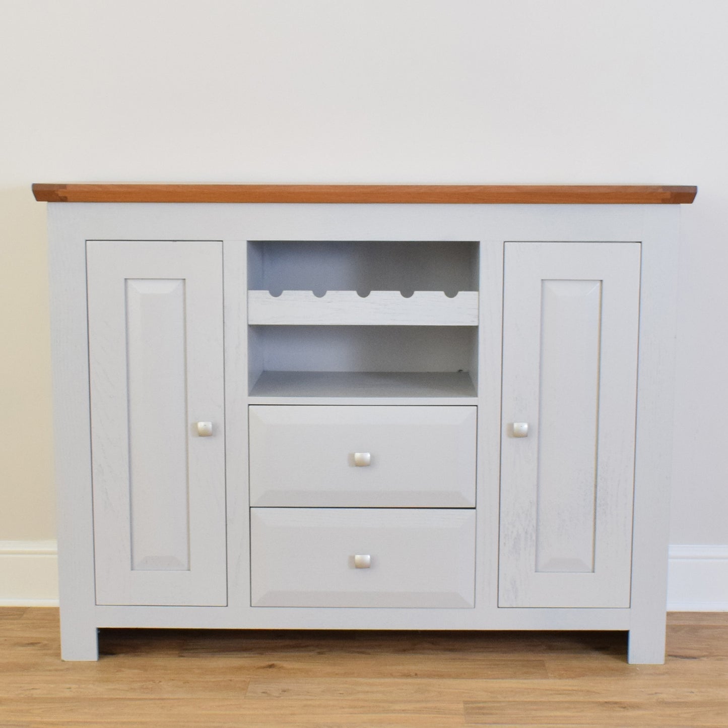 Painted Sideboard With Wine Rack