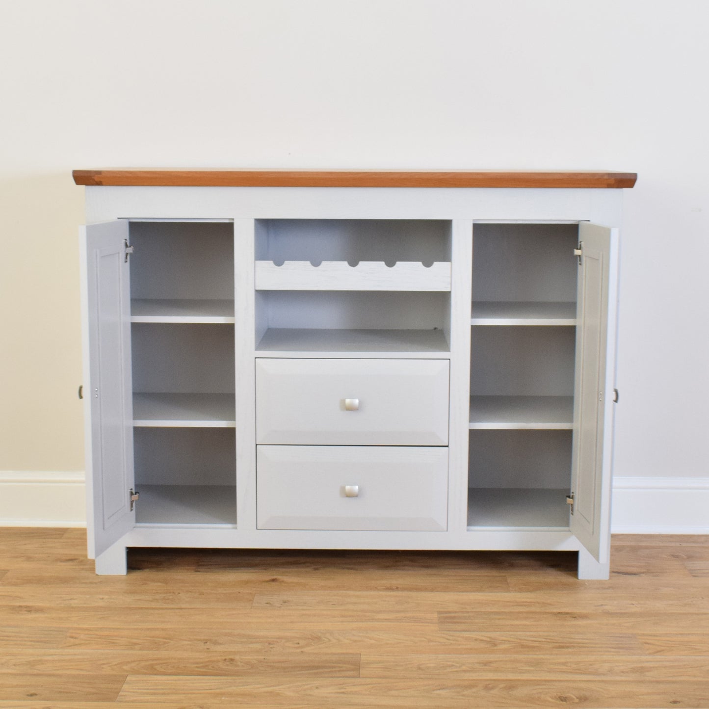Painted Sideboard With Wine Rack